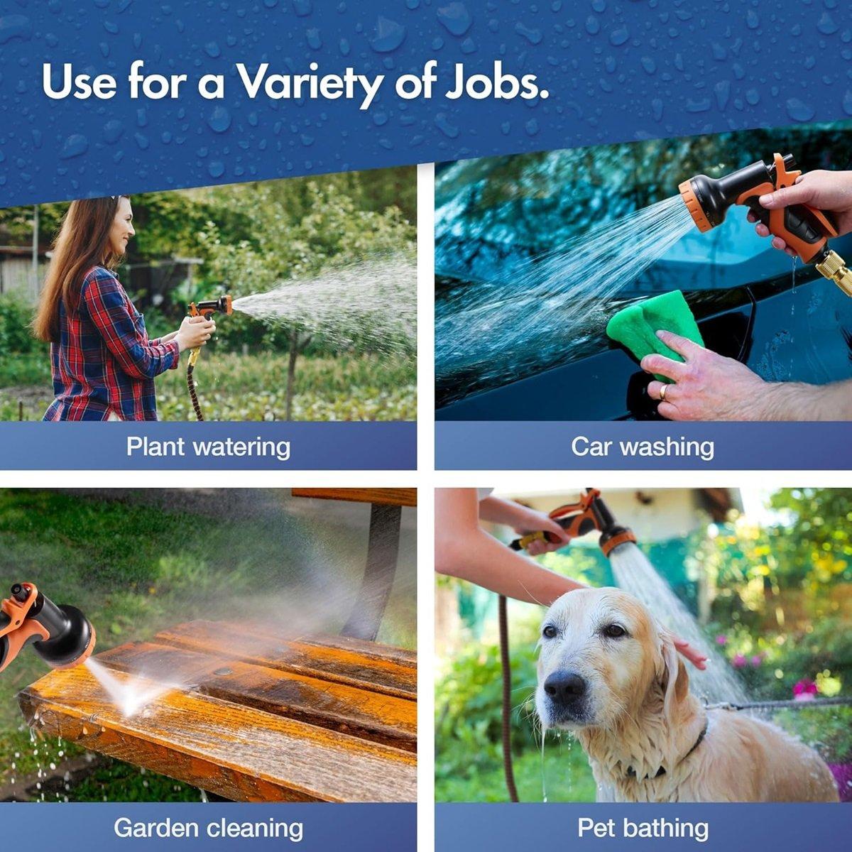 Black - VonHaus - Expandable Garden Hose - 7