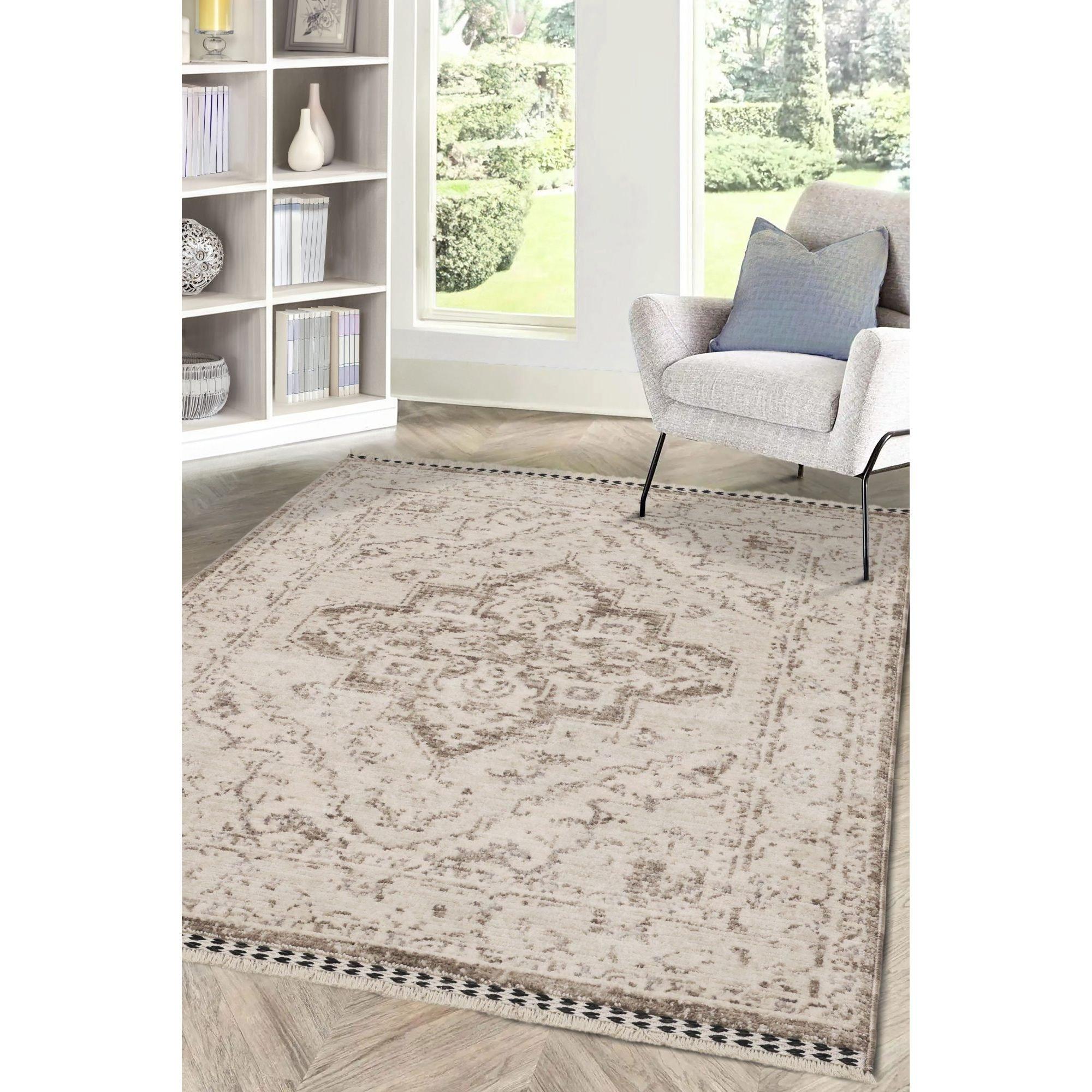 Homemaker  Mateo Traditional Rug Grey - 120x170cm