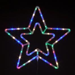 Snowtime 55cm Star Multi coloured Star Silhouette