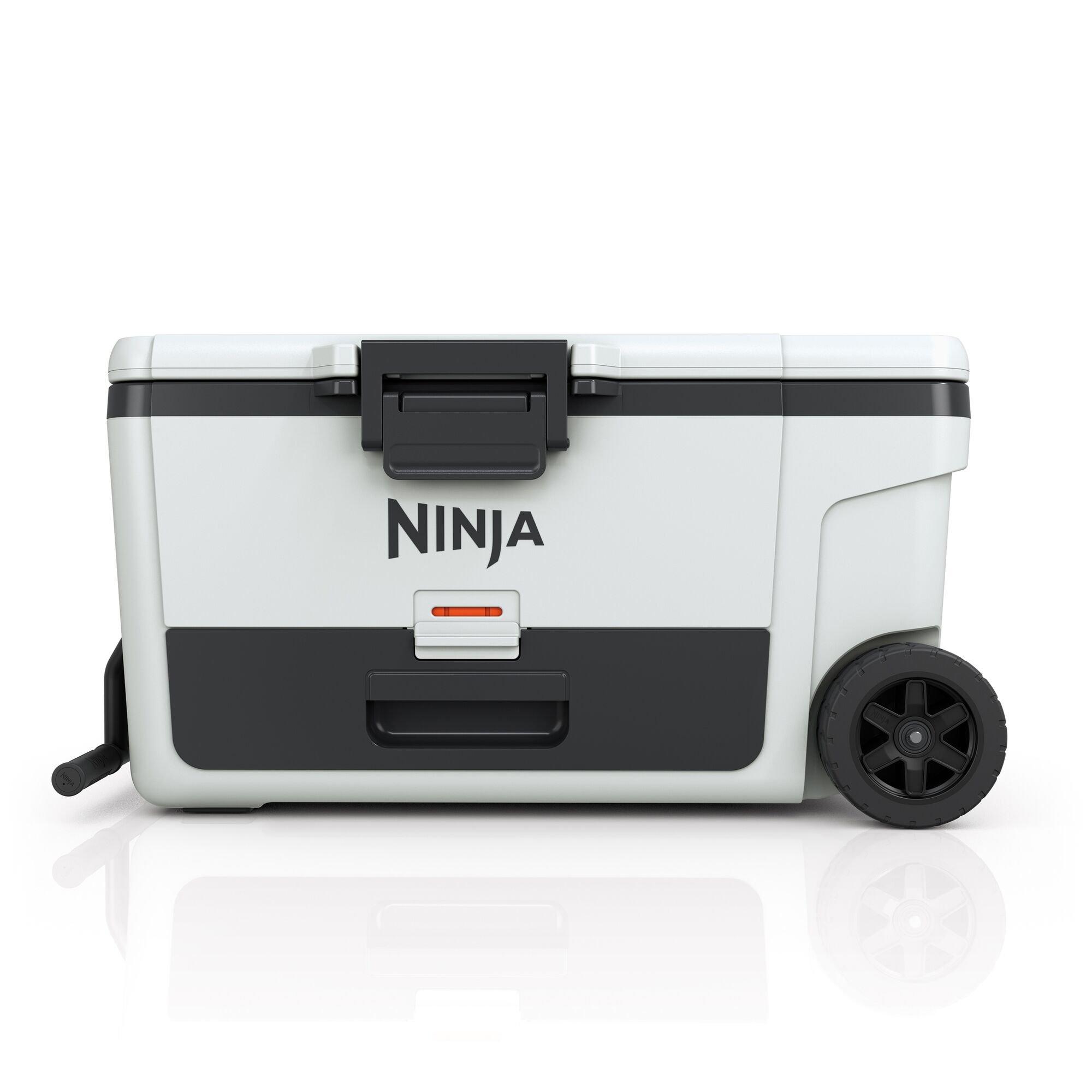 Cloud White - Ninja - FrostVault 65QT/61L Wheeled Cooler with Dry Zone - 1