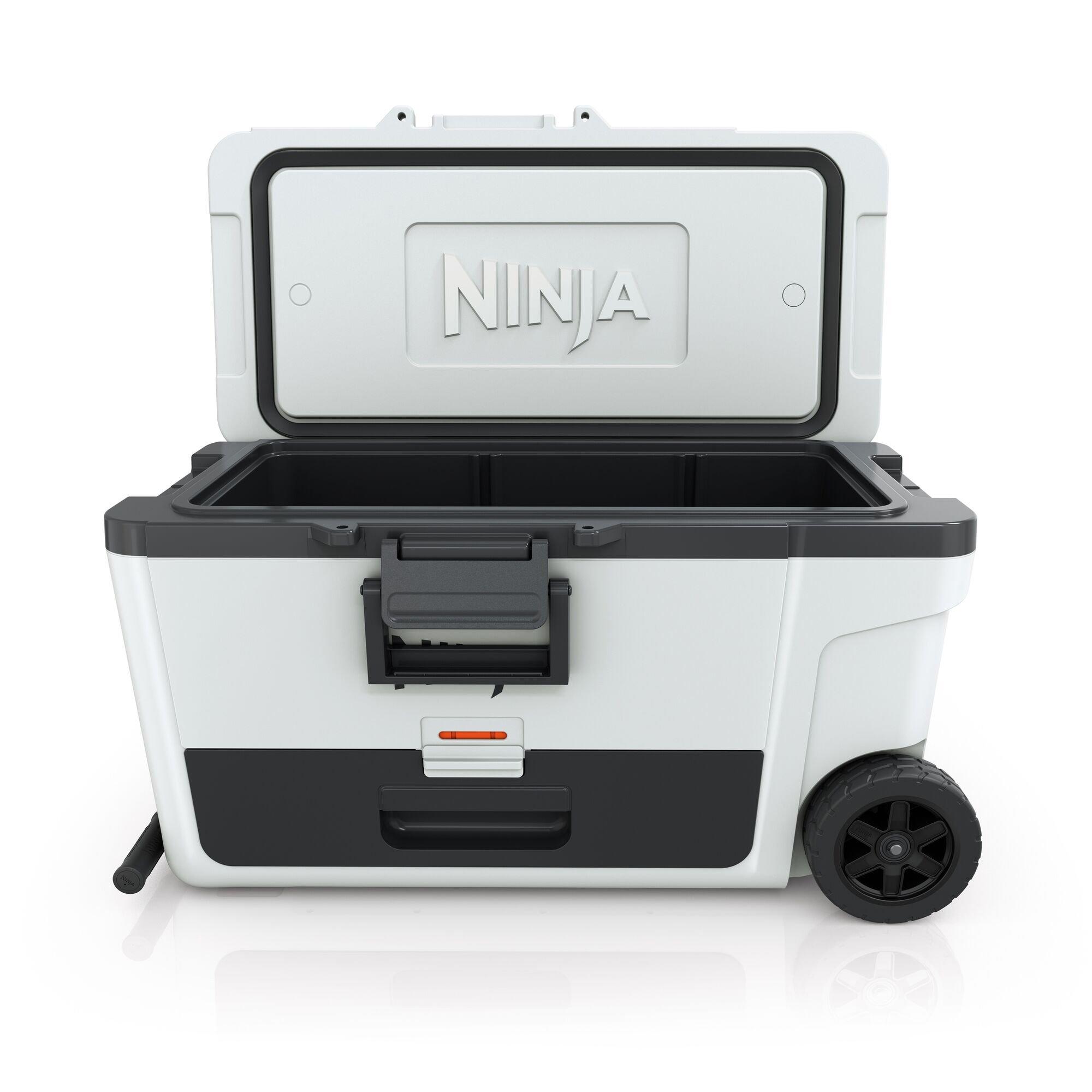 Cloud White - Ninja - FrostVault 65QT/61L Wheeled Cooler with Dry Zone - 2