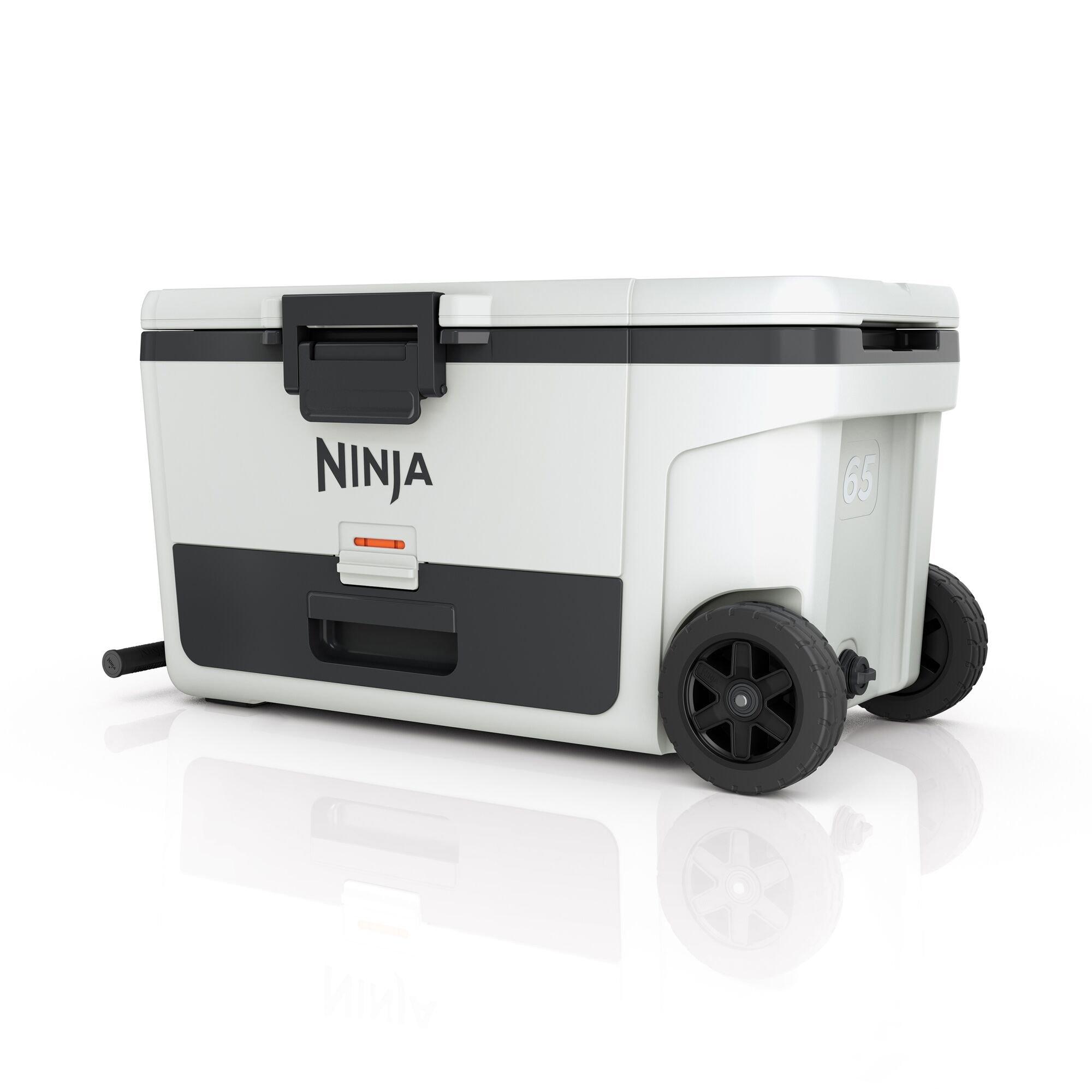 Cloud White - Ninja - FrostVault 65QT/61L Wheeled Cooler with Dry Zone - 4
