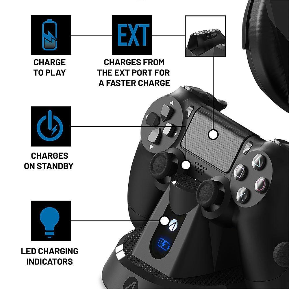 Black - Stealth - SP-C160 Headset and Stand for PS4 - 7