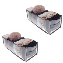 Country Club 2 Pack Drawer Organiser 7 Cell  17x36x12cm n
