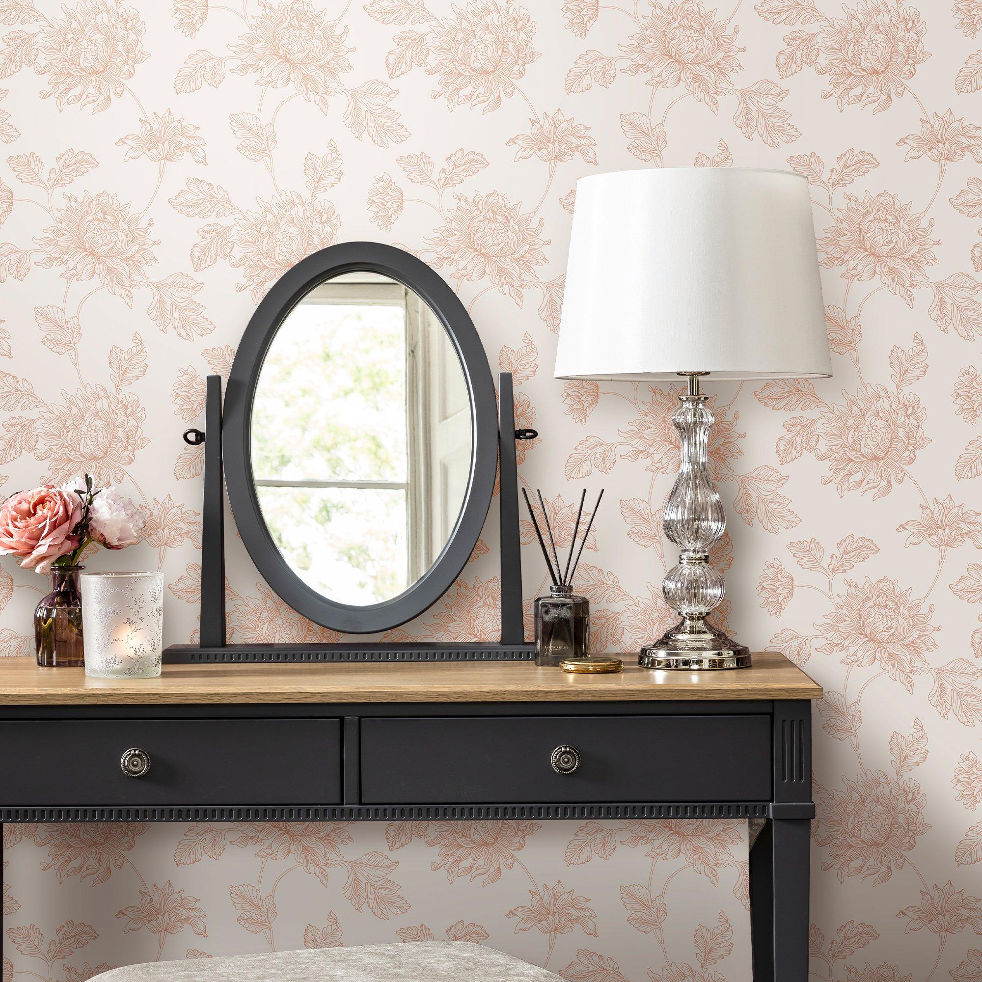 Plaster Pink - Laura Ashley - Stratton Plaster Pink Wallpaper - 1