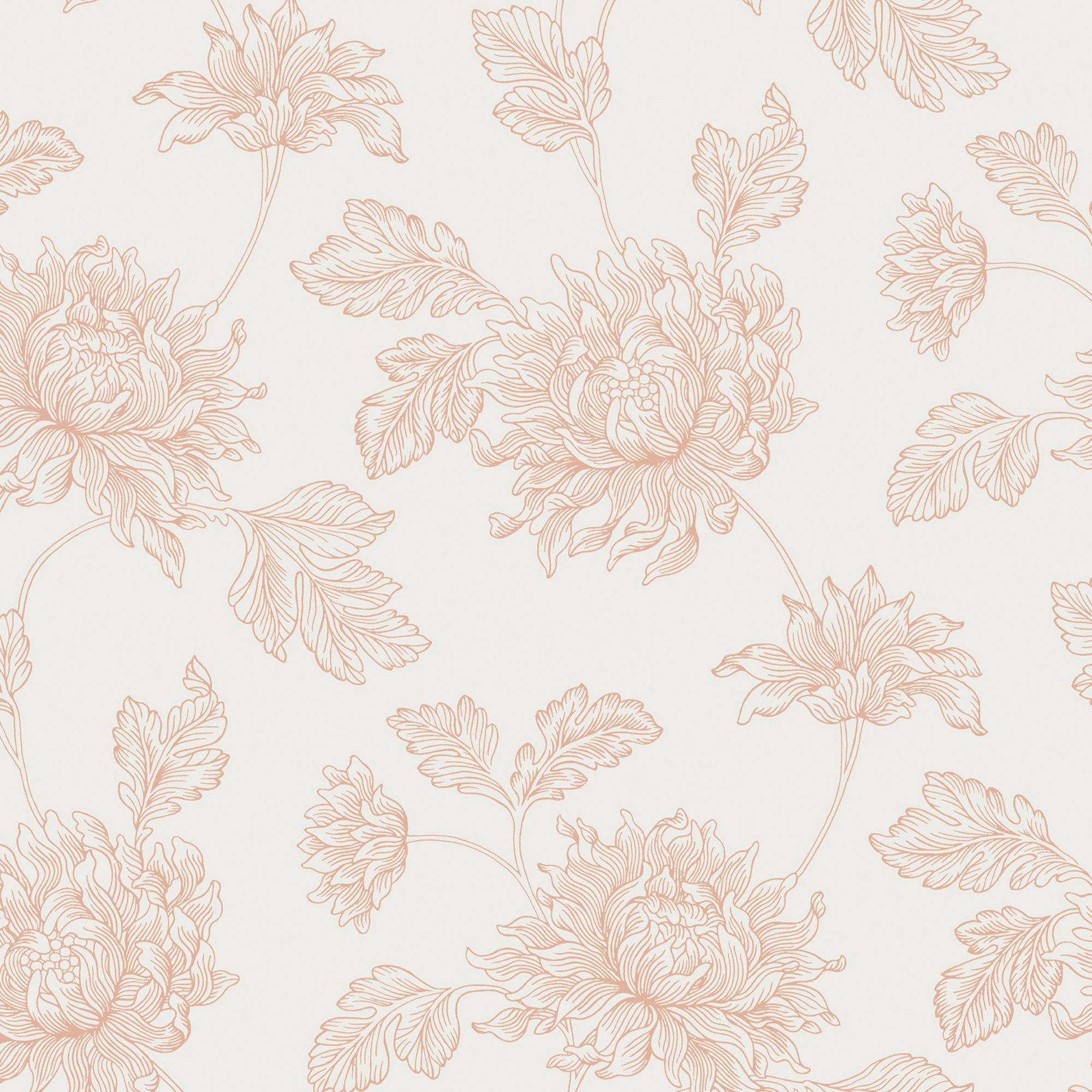 Plaster Pink - Laura Ashley - Stratton Plaster Pink Wallpaper - 3