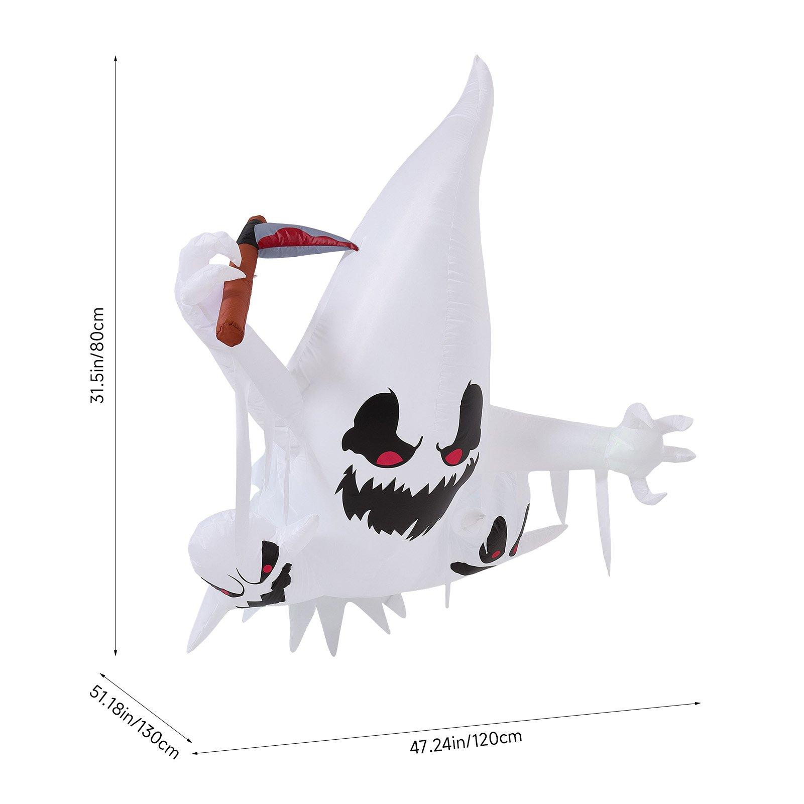 Multi - LIFE IDEAS - 80cm Blow-Up Halloween Ghost Inflatable - 2