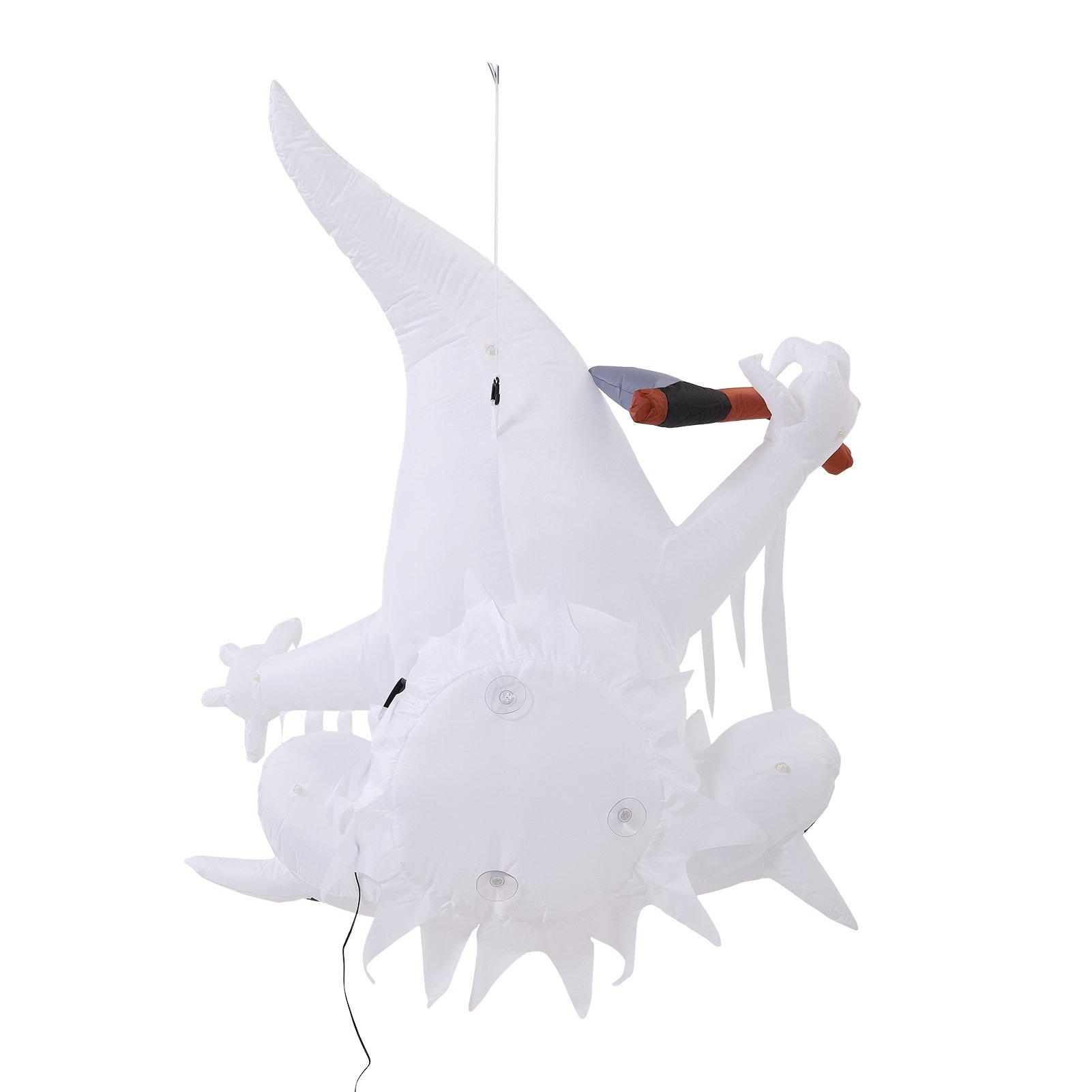 Multi - LIFE IDEAS - 80cm Blow-Up Halloween Ghost Inflatable - 5