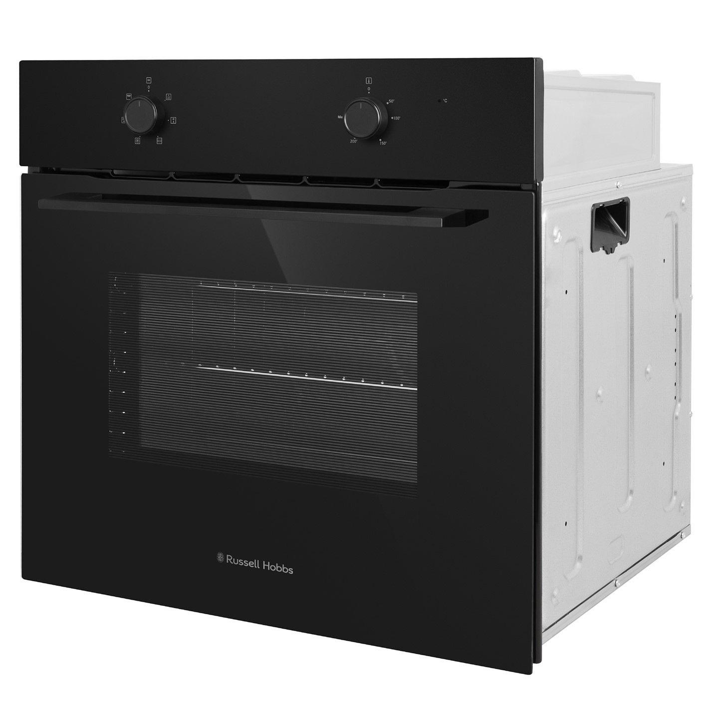 Matte Black - Russell Hobbs - RHFEO7008MB Built-In 70L Electric Fan Oven - 13