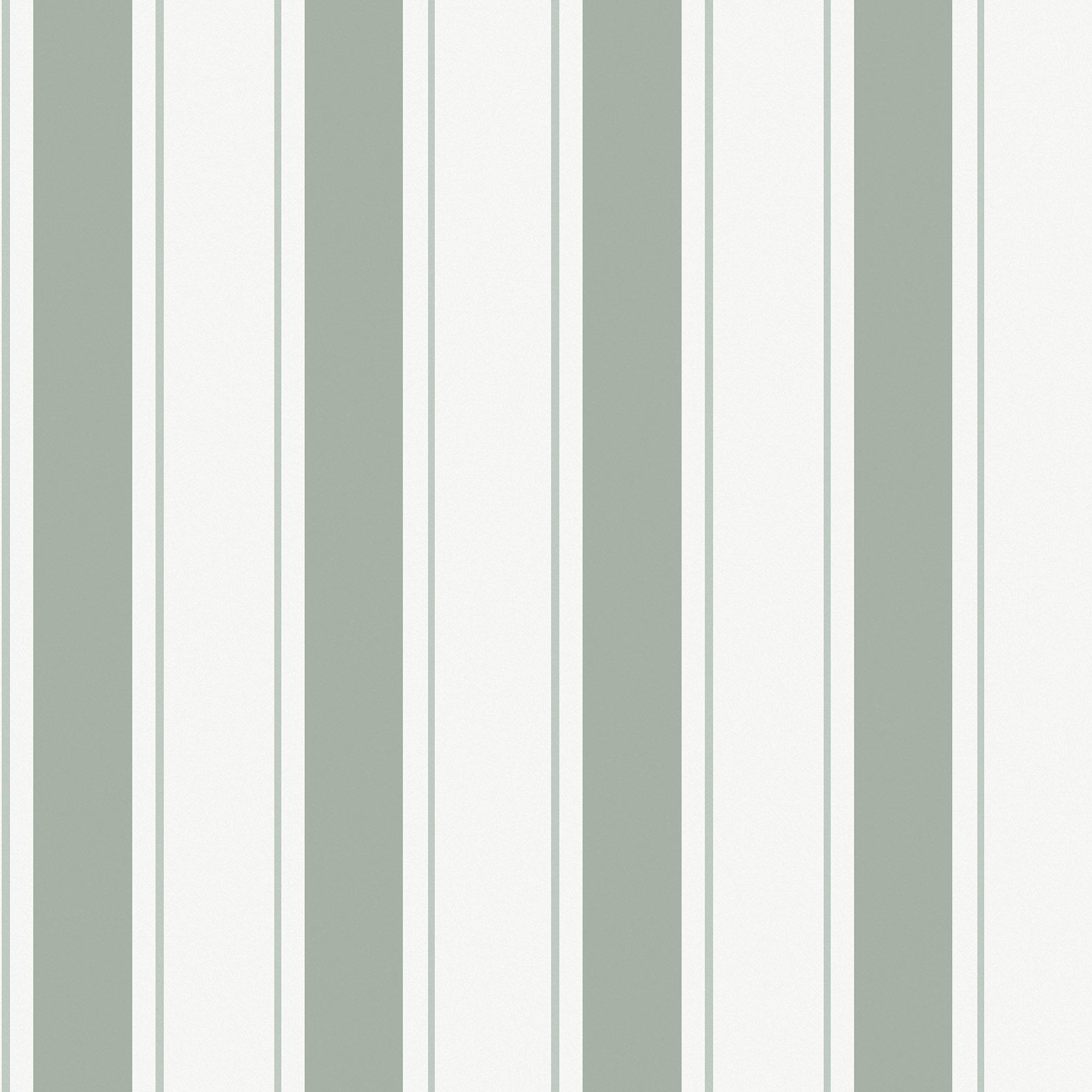 Sophie Allport  Oundle Stripe Wallpaper - Morning Fog