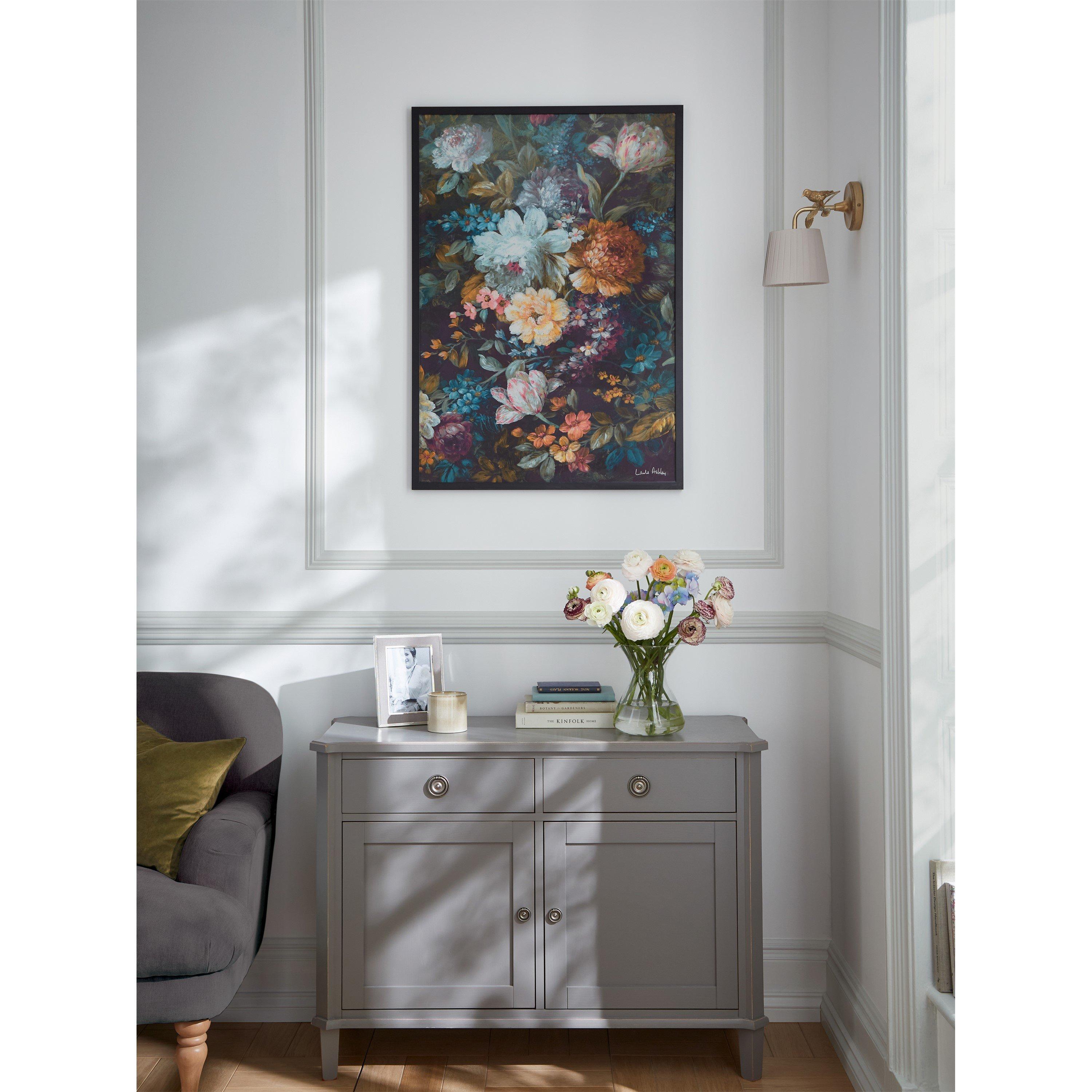 Multicolour - Laura Ashley - Mathilde Print in a Black Frame - 2