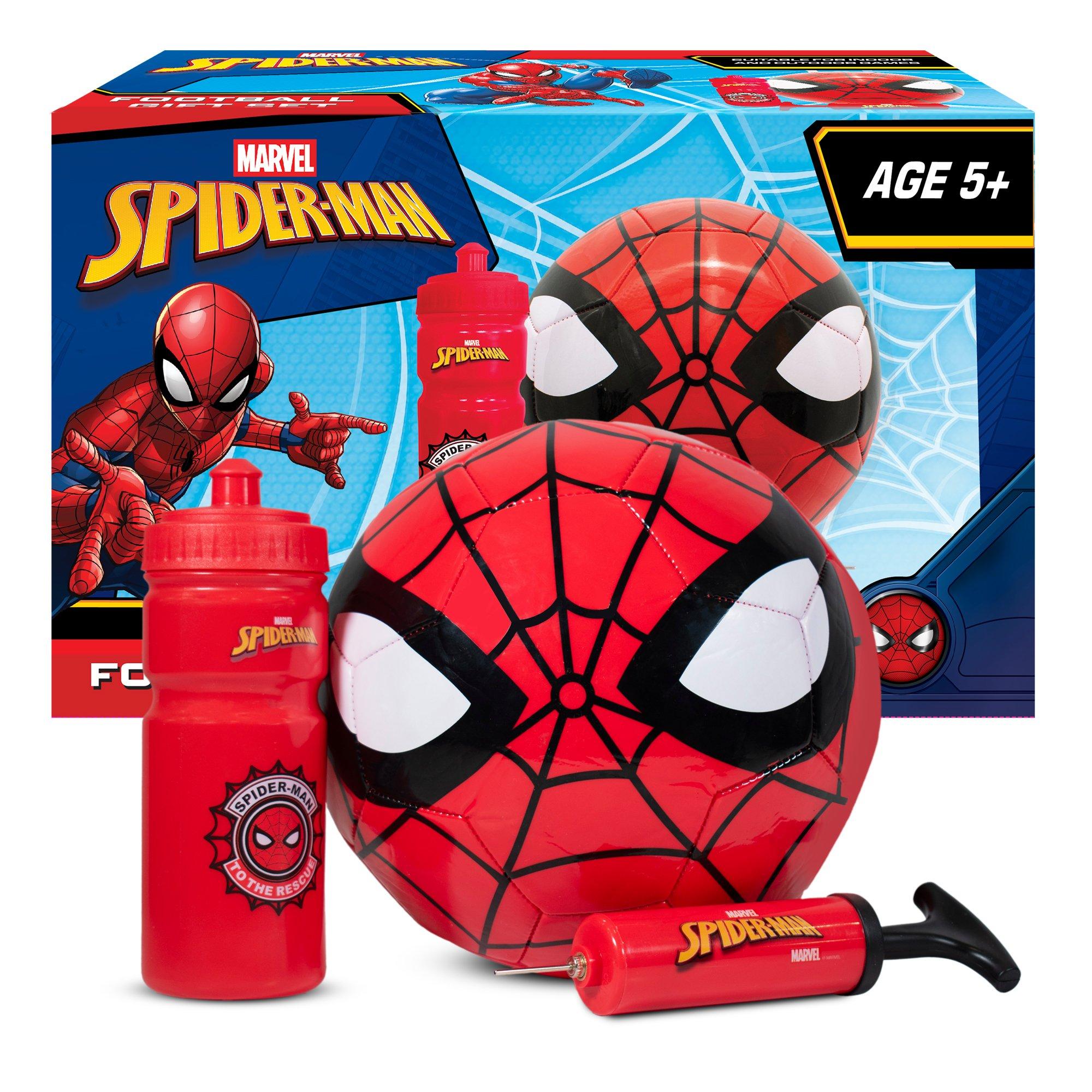 Multi - Hy-Pro - Spiderman Size 3 Football Water Bottle & Pump - 1