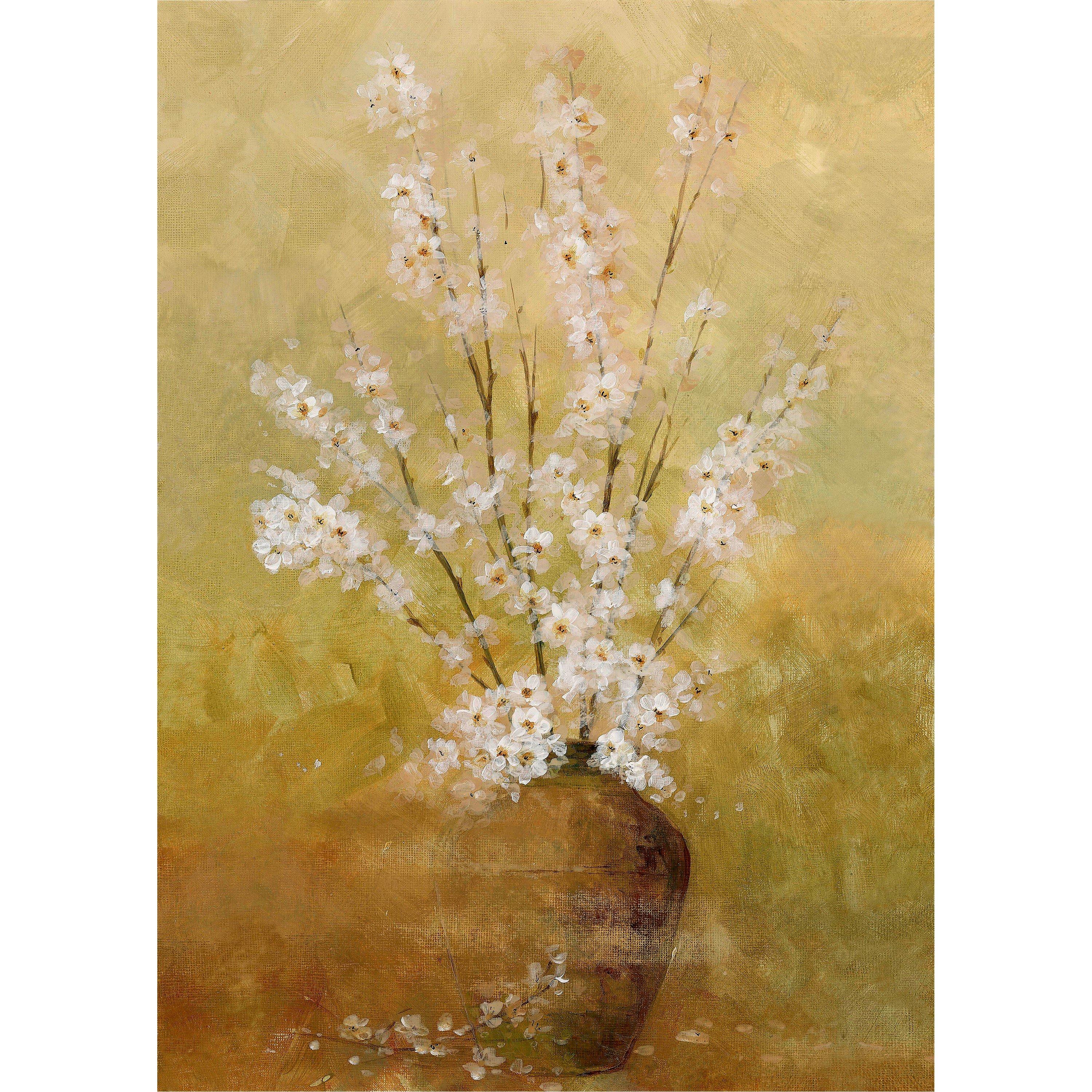 Yellow - Laura Ashley - Blossom in Vase Print in a Black Frame - 3