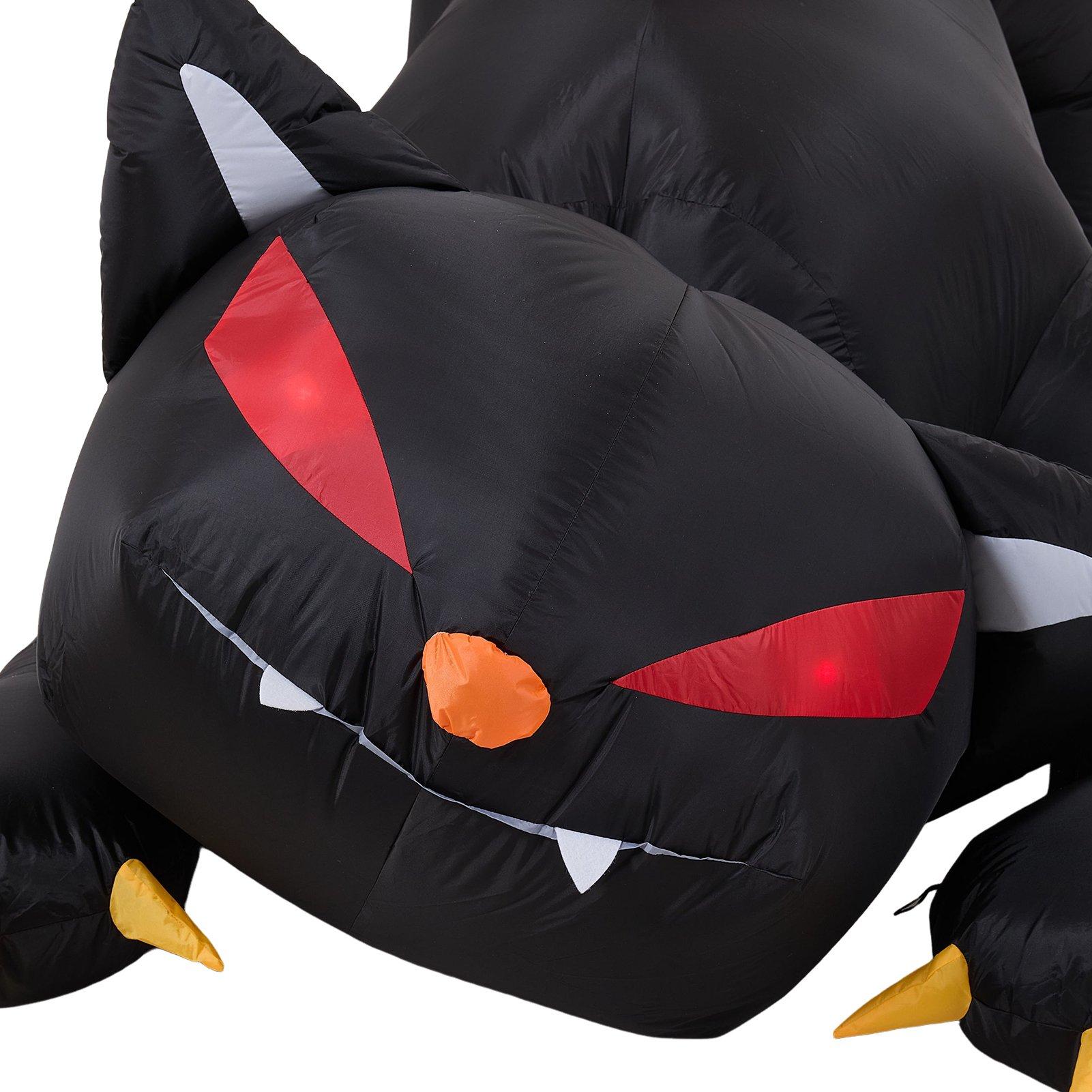 Black - LIFE IDEAS - 1.8M Halloween Inflatable Black Cat - 7