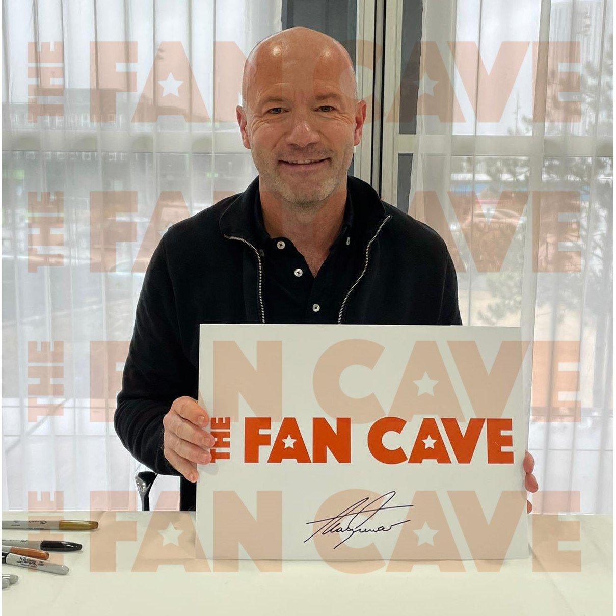 Black - The Fan Cave - Alan Shearer Signed Retro Newcastle United Shirt E - 2
