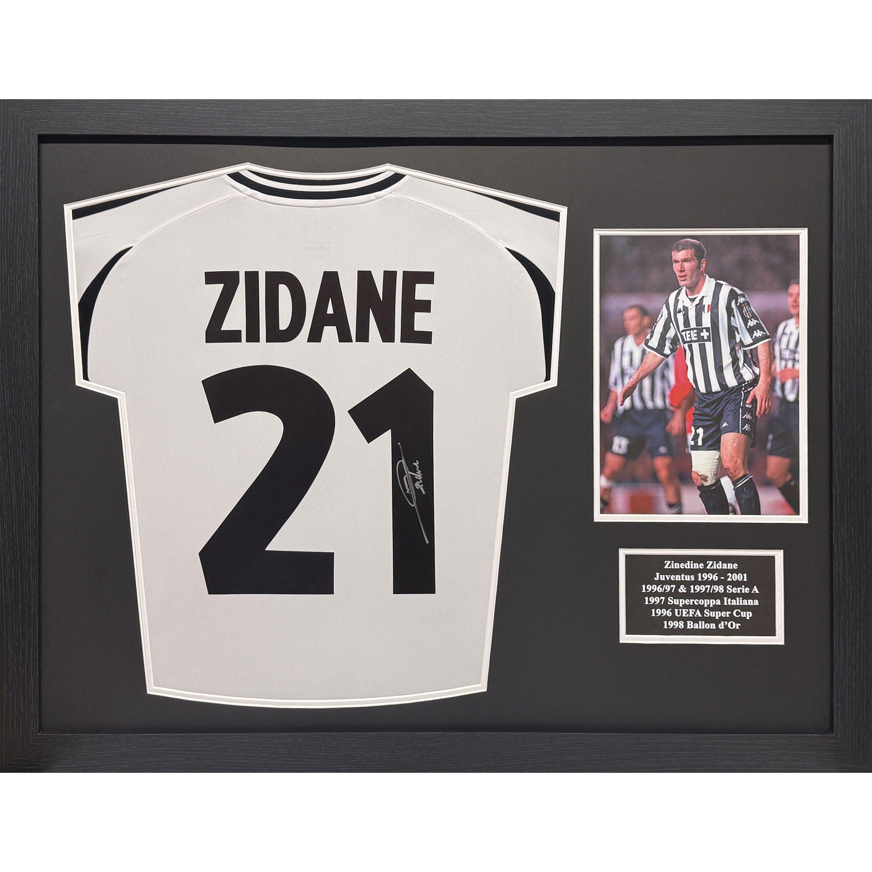 White - AllStarSignings Ltd - Zinedine Zidane signed & framed Juventus shirt - 1