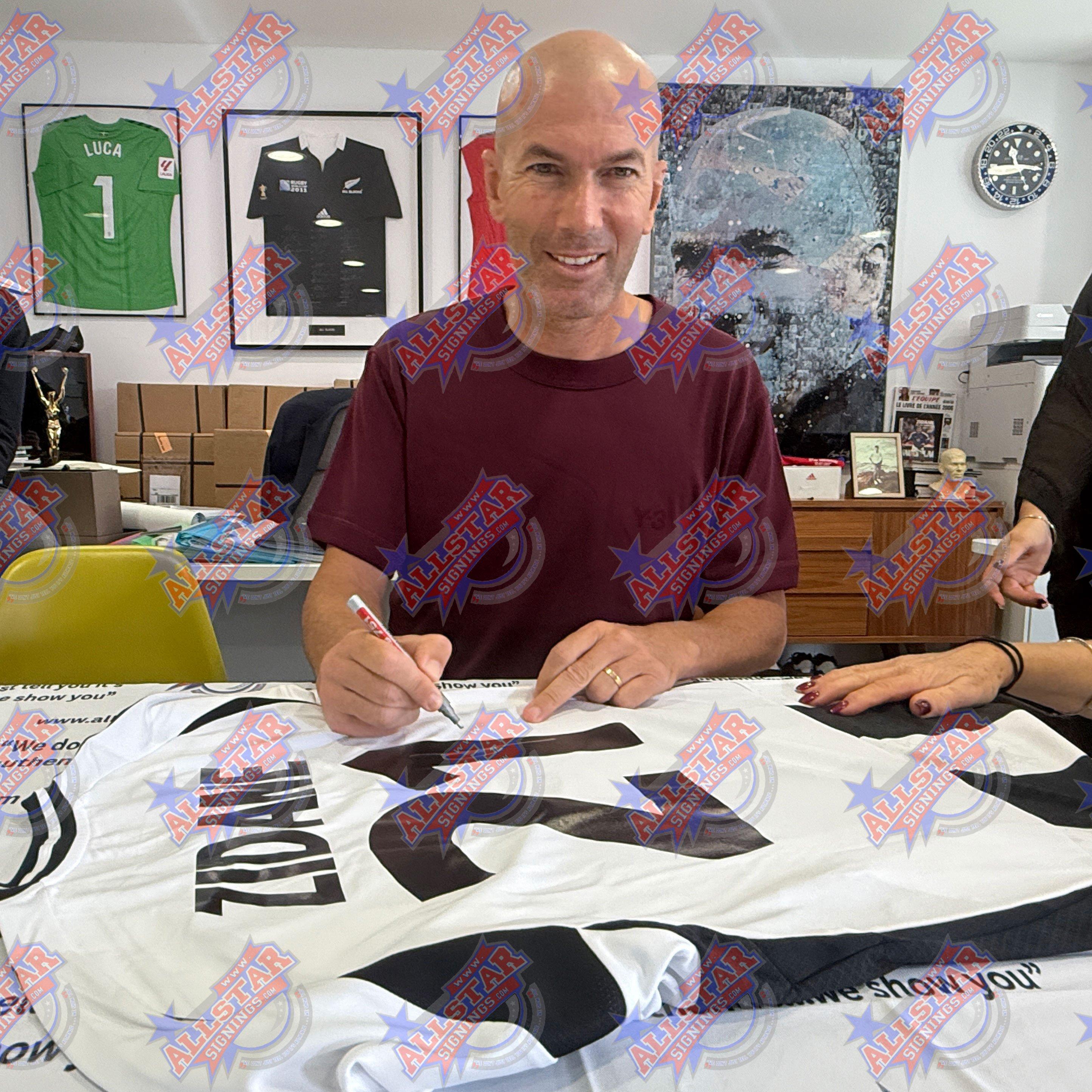 White - AllStarSignings Ltd - Zinedine Zidane signed & framed Juventus shirt - 2
