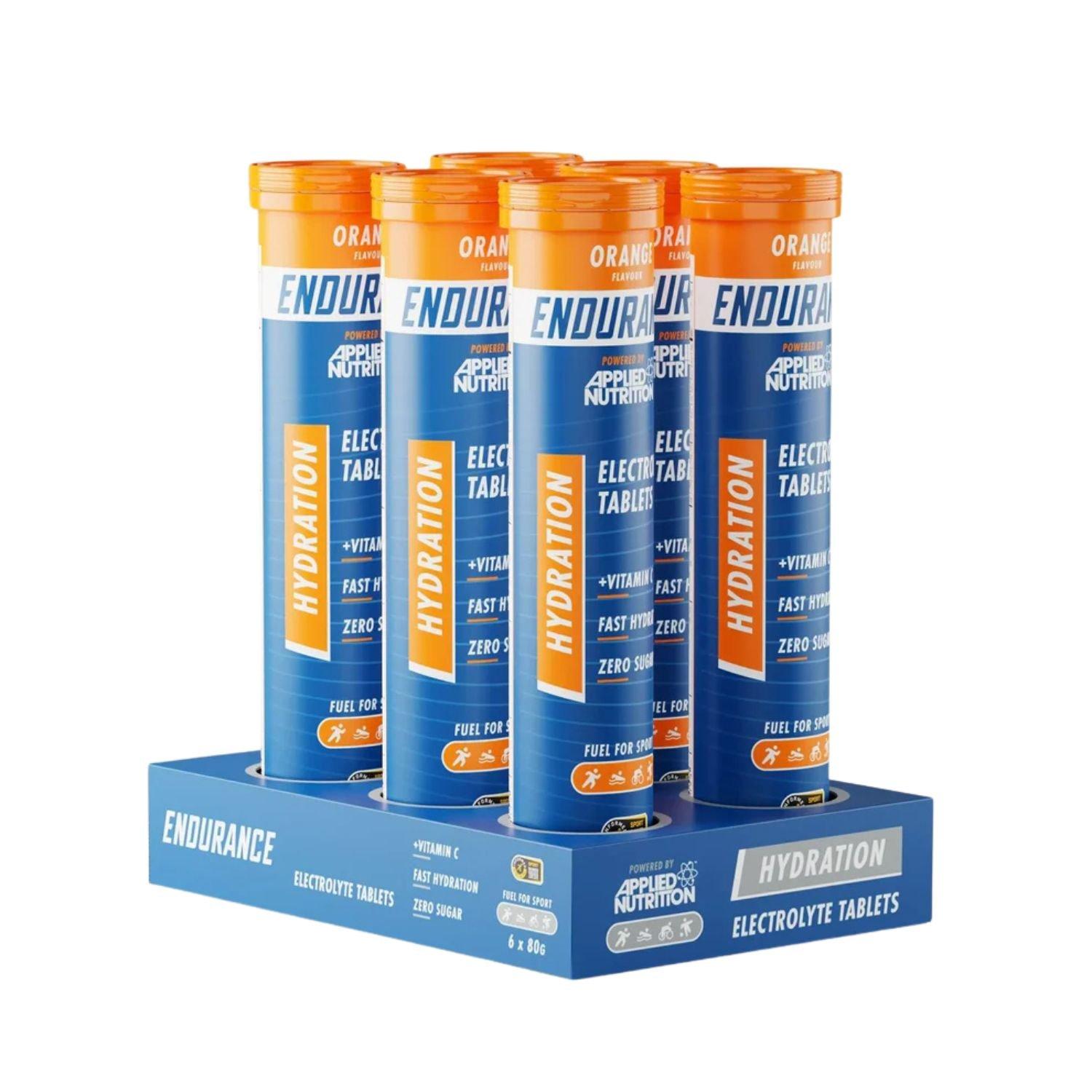 Orange - Applied Nutrition - Endurance Hydration Electrolyte (6 x 20 Tablet Tube)