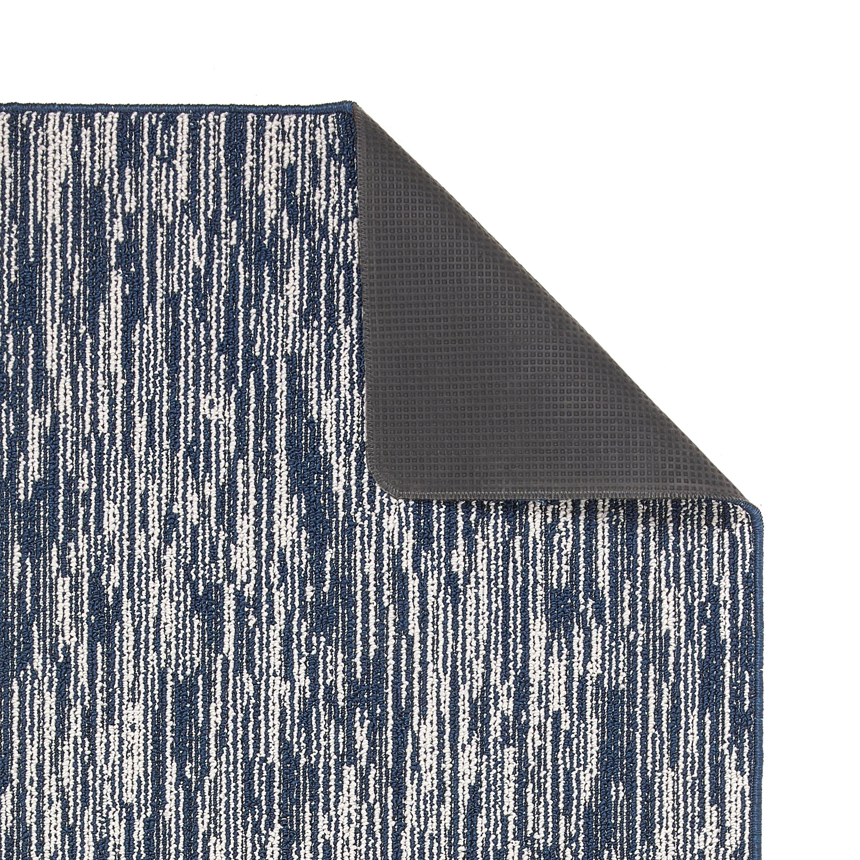 Navy - My Mat - My Stain Resistant Broken Stripe Navy - 3