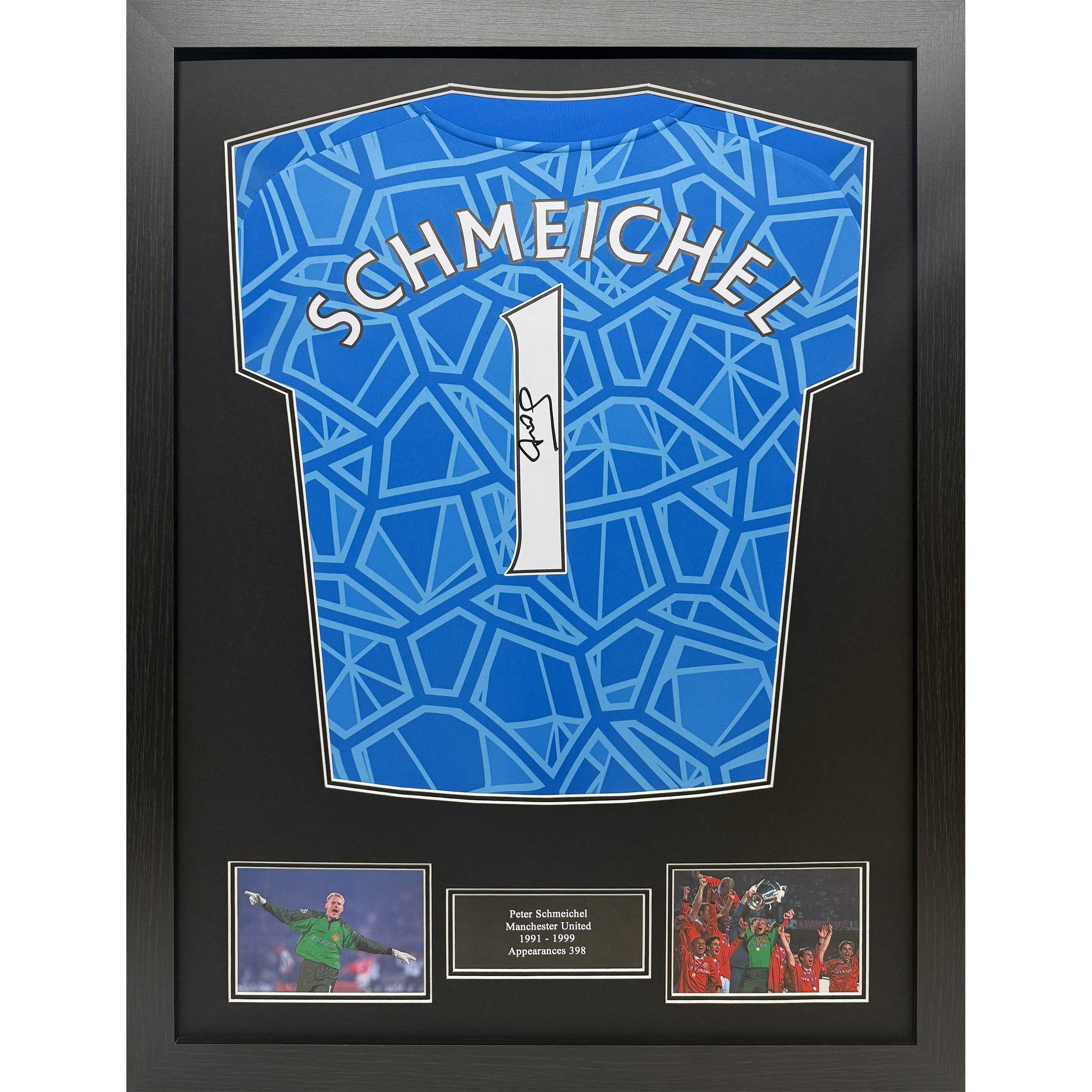 Blue - Manchester United FC - Peter Schmeichel Signed & Framed Manchester United - 1