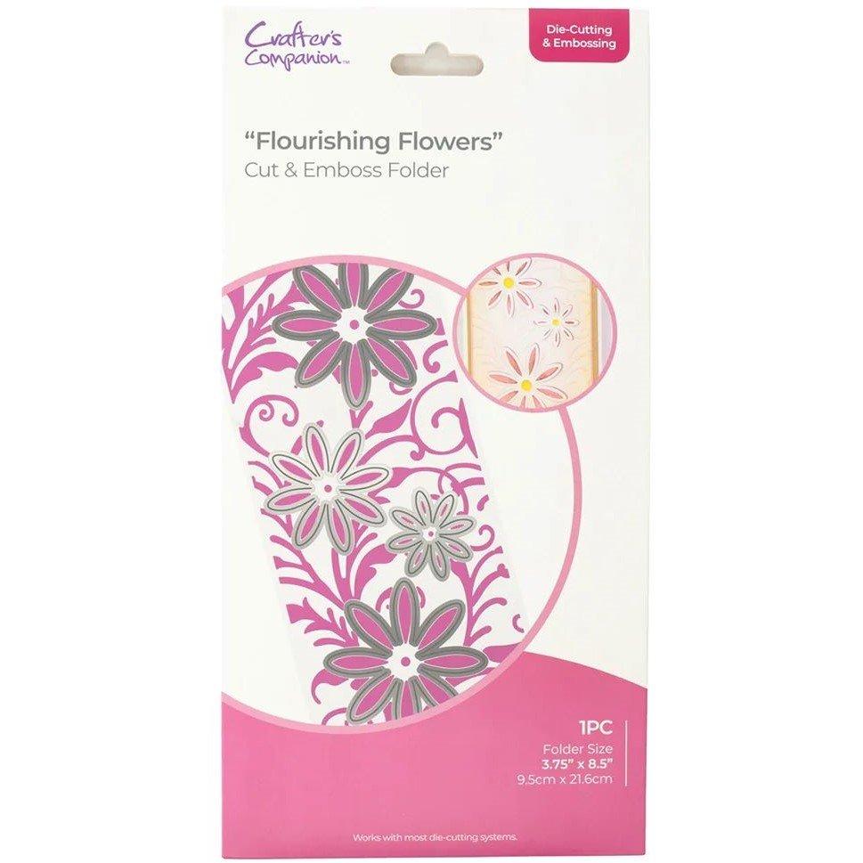 Multi - Crafters Companion - Cut & Emboss Folder - Flourishing Flowers