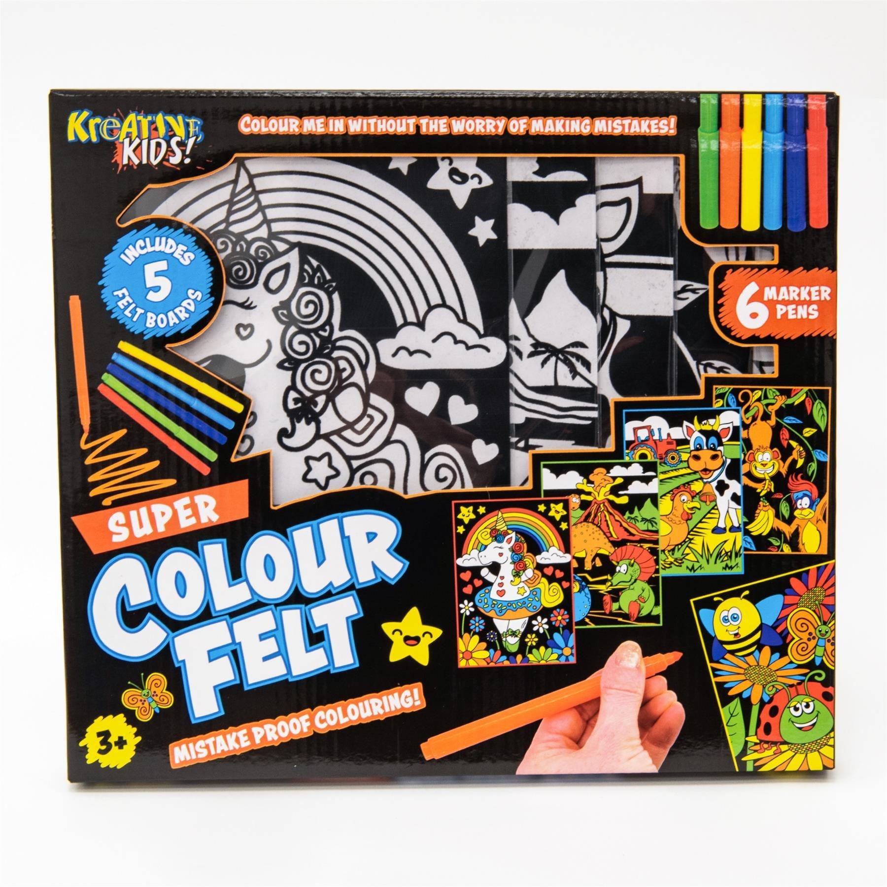 Multi Colour - Kandytoys - Kids Super Velvet Art Set - 5