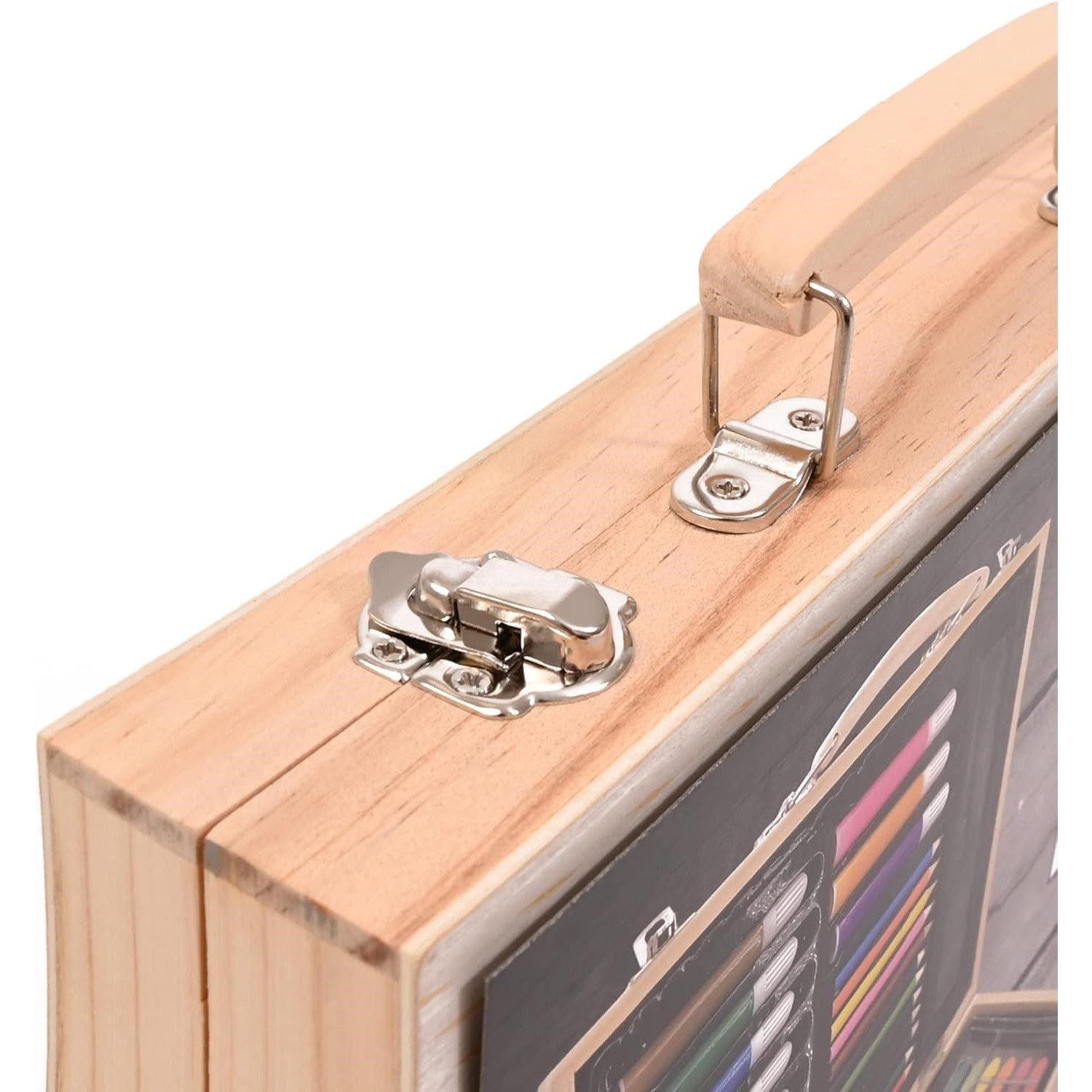 Multi Colour - Kandytoys - 67 Piece Folding Wooden Art Set - 2