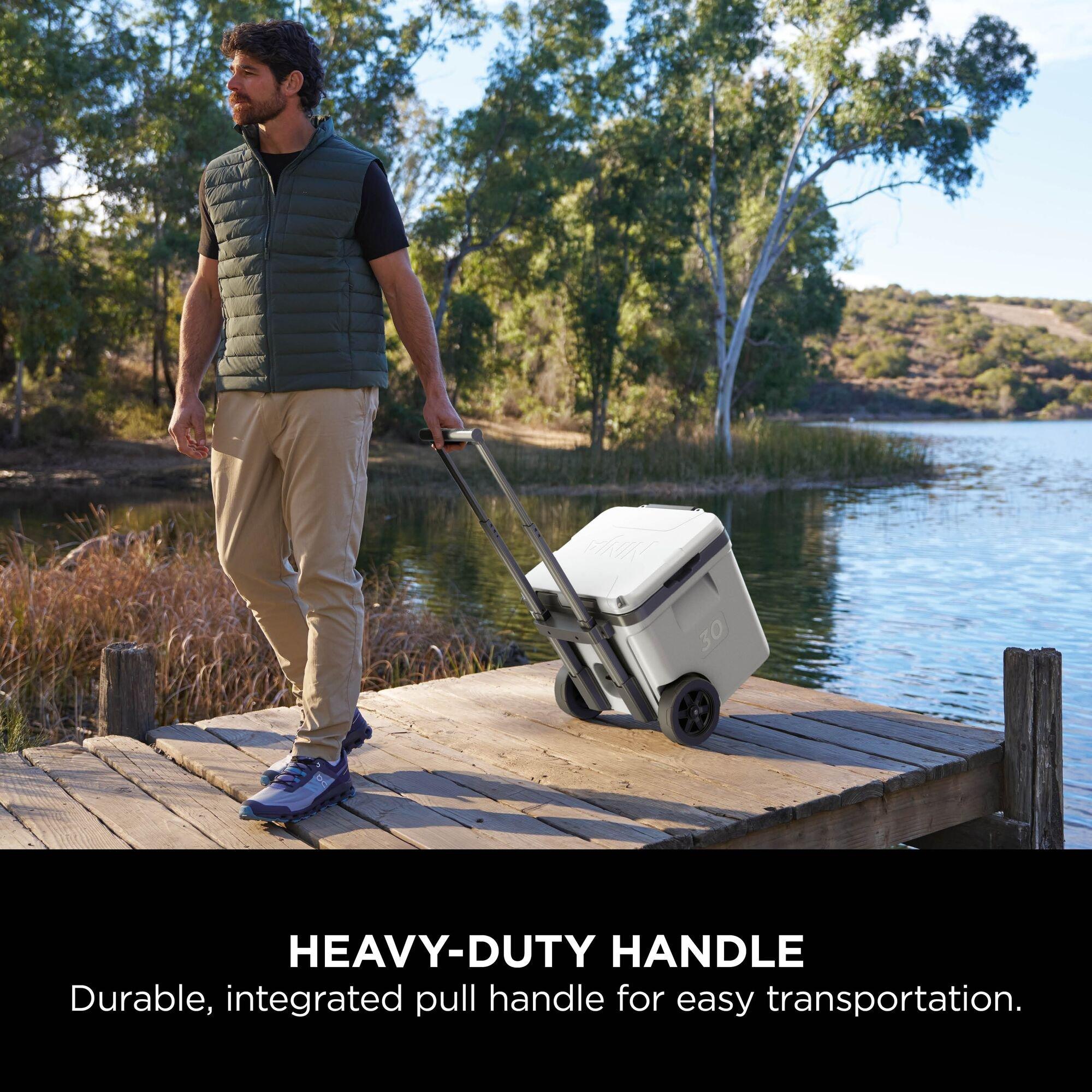 Cloud White - Ninja - FrostVault 30QT/28L Wheeled Cooler - 11