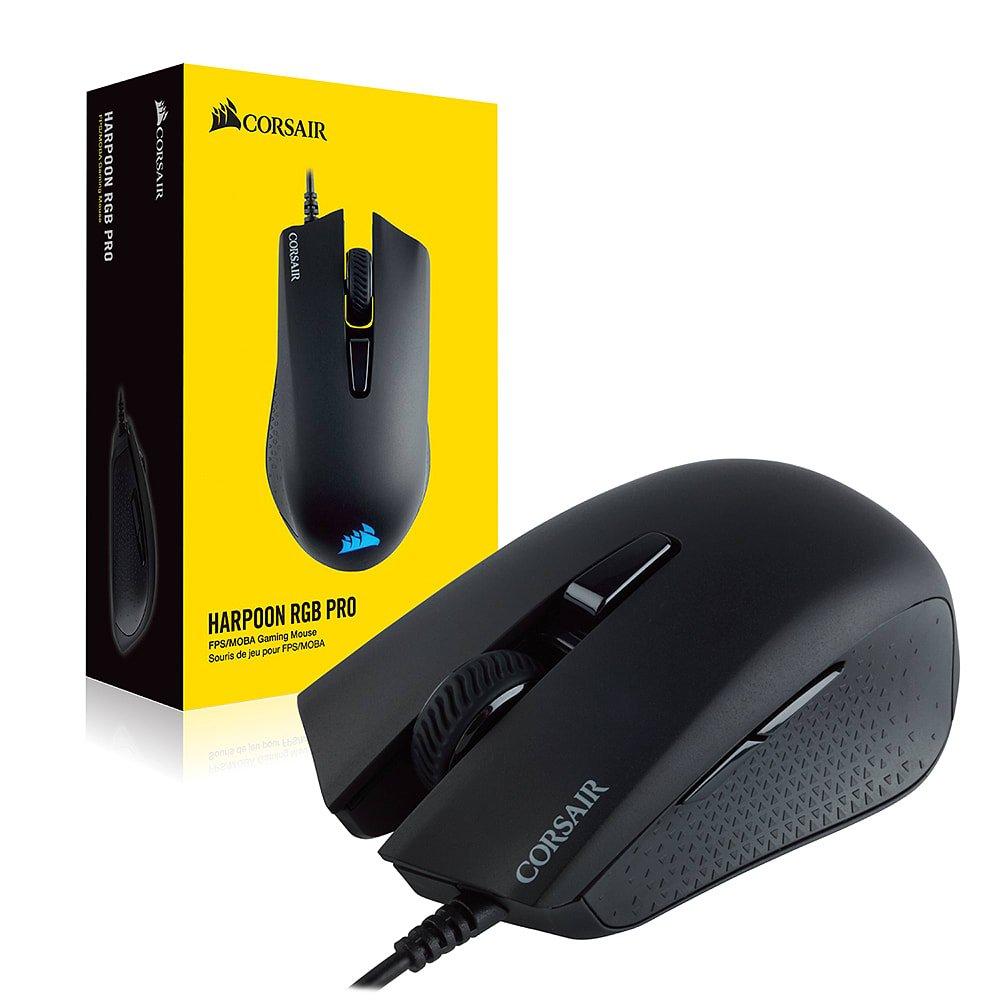 Schwarz - Corsair - Harpoon RGB Pro Wired Gaming Mouse - 3
