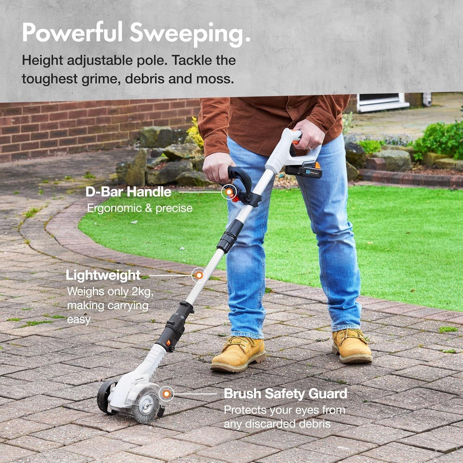 Grey - VonHaus - VonHaus G-Series Electric Weed Sweeper - 2