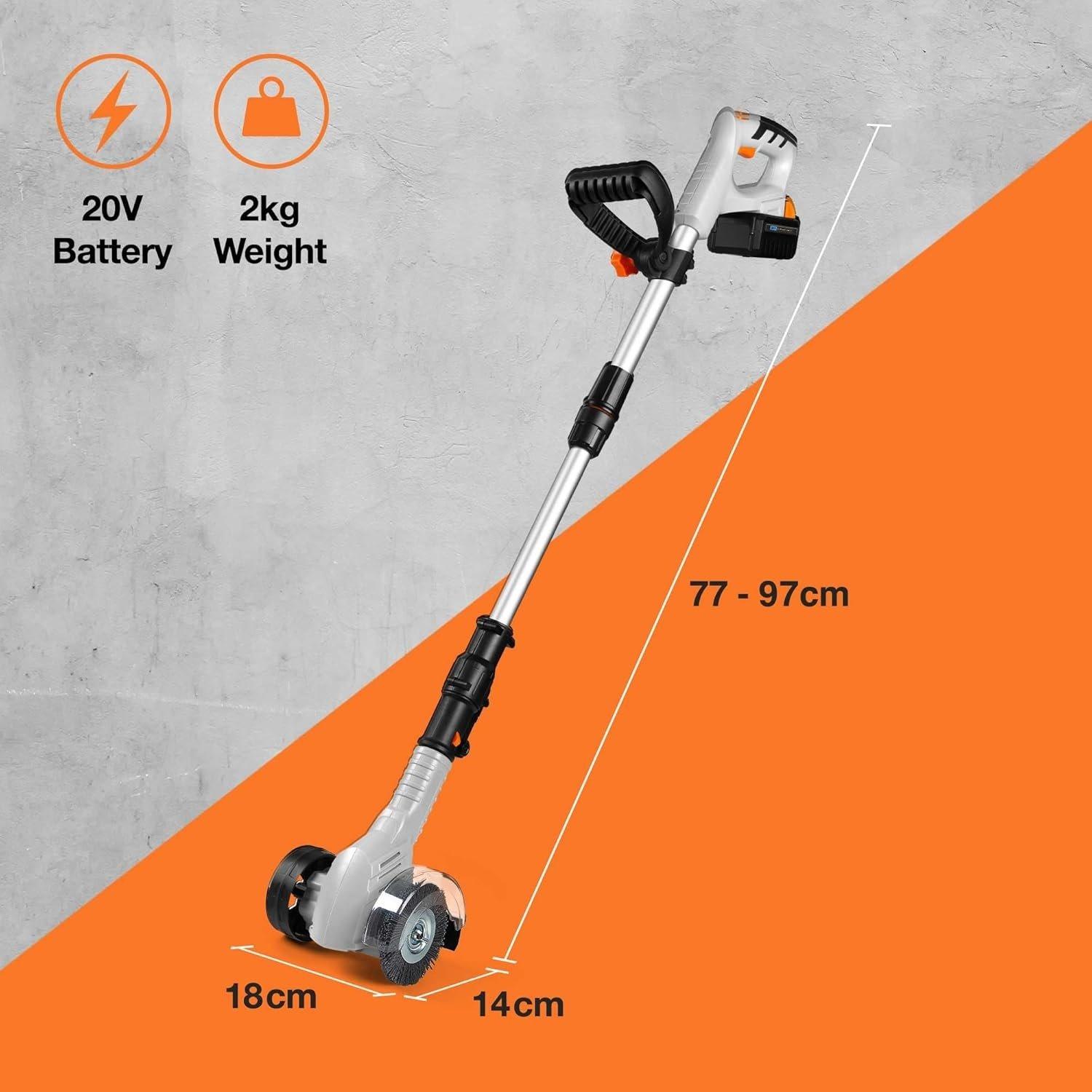 Grey - VonHaus - VonHaus G-Series Electric Weed Sweeper - 7