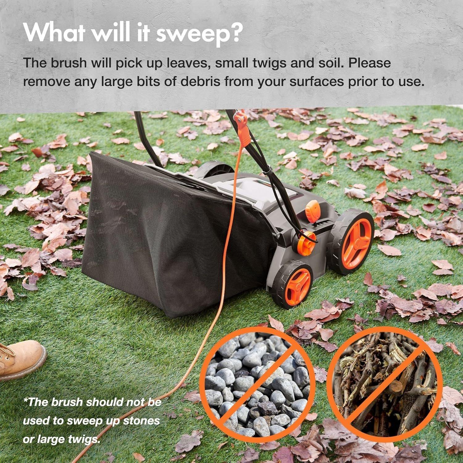 Grey - VonHaus - VonHaus Artificial Grass Brush 1800W – 45l Lite - 3