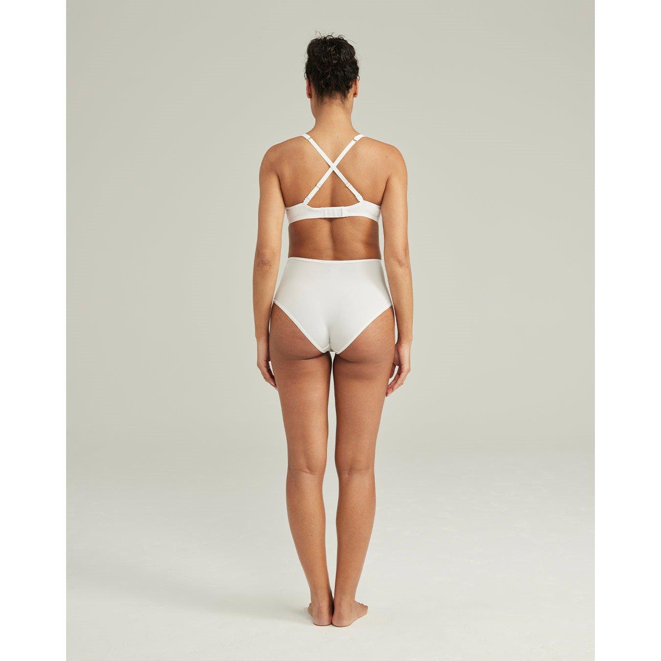 White - Nudea - HIGH WAIST BRIEF SECOND SKIN STRETCH - 2