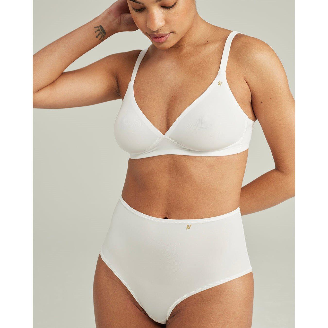 White - Nudea - HIGH WAIST BRIEF SECOND SKIN STRETCH - 3