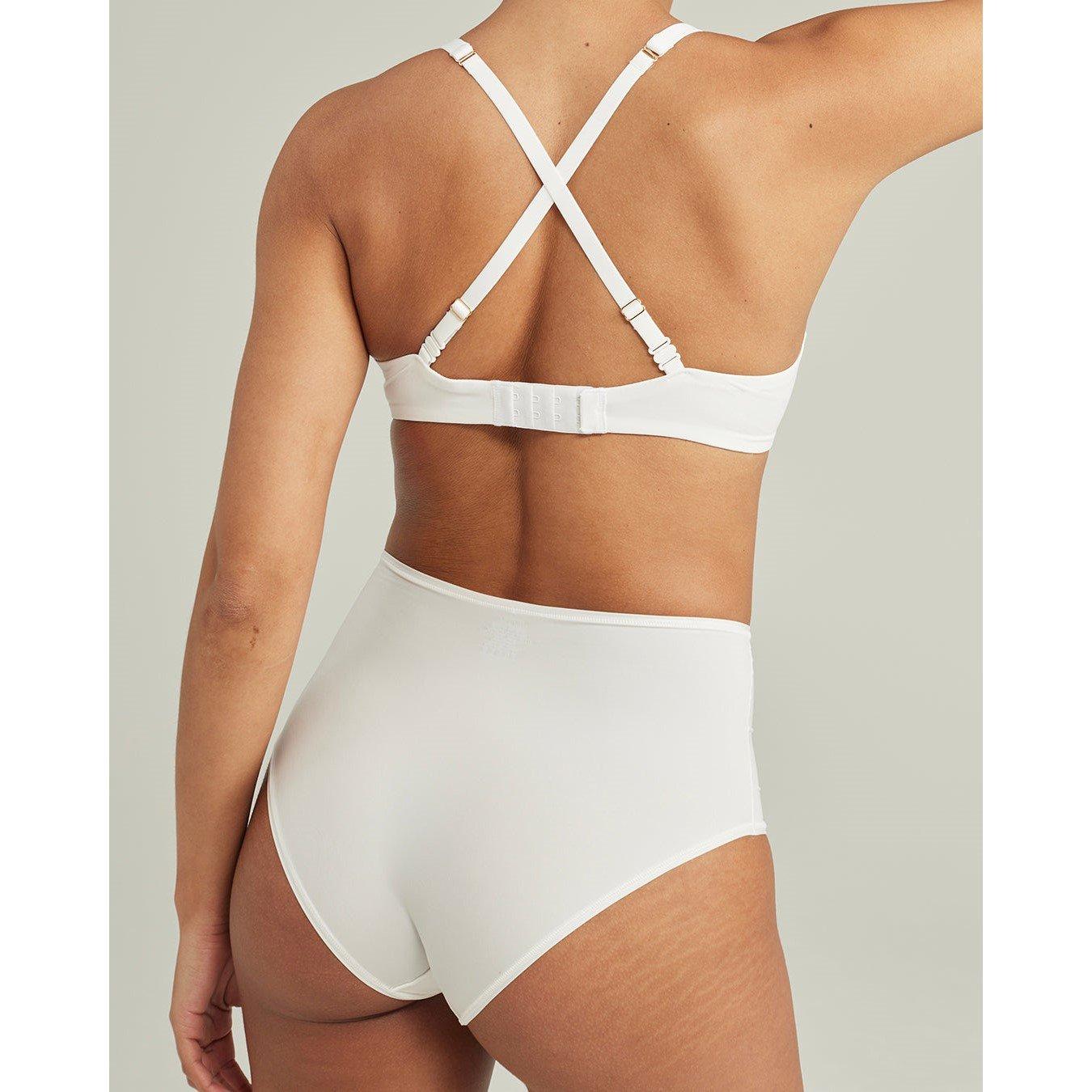 White - Nudea - HIGH WAIST BRIEF SECOND SKIN STRETCH - 4