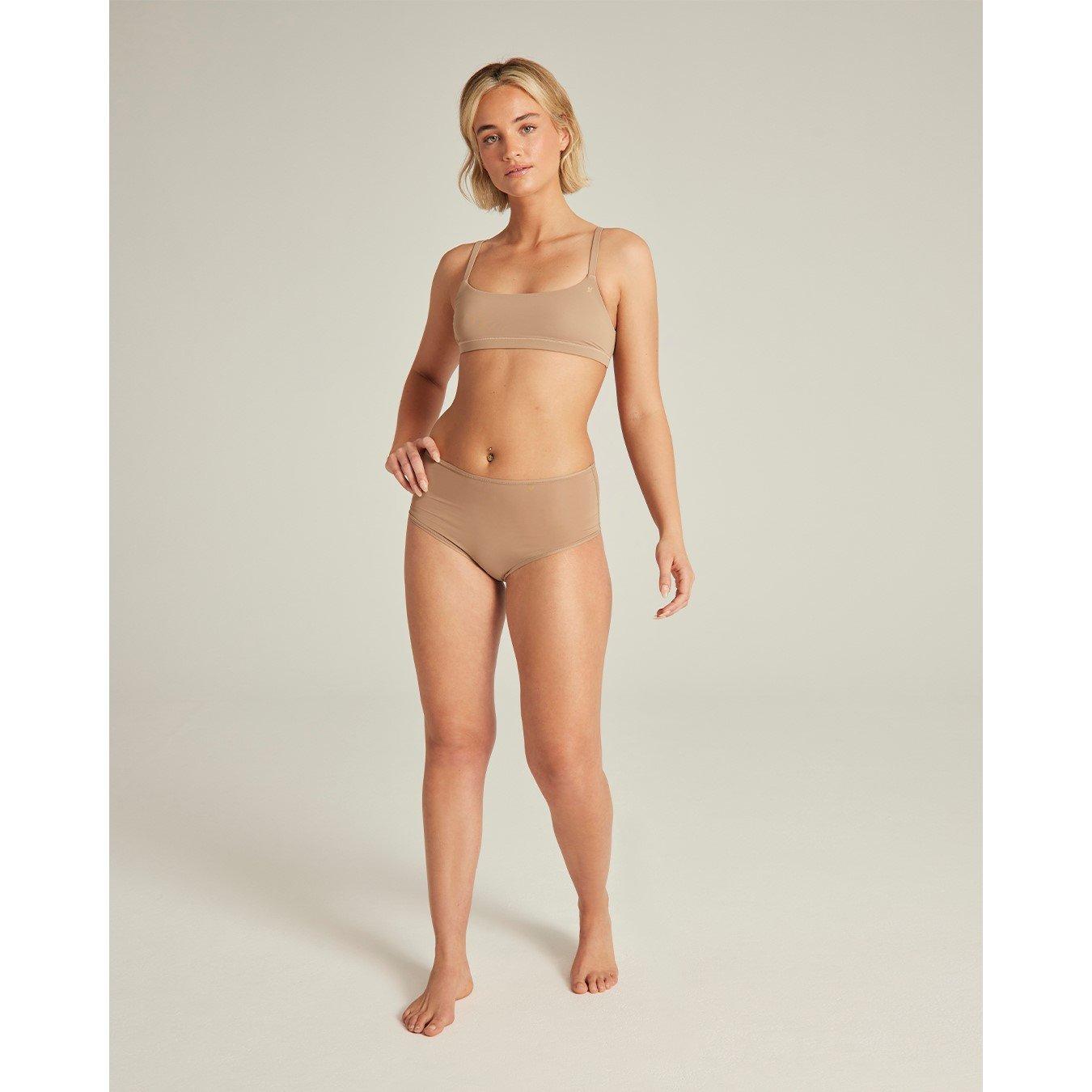 Nudea Women's High Waist Brief Second Skin Stretch - Bare 03 - XXL