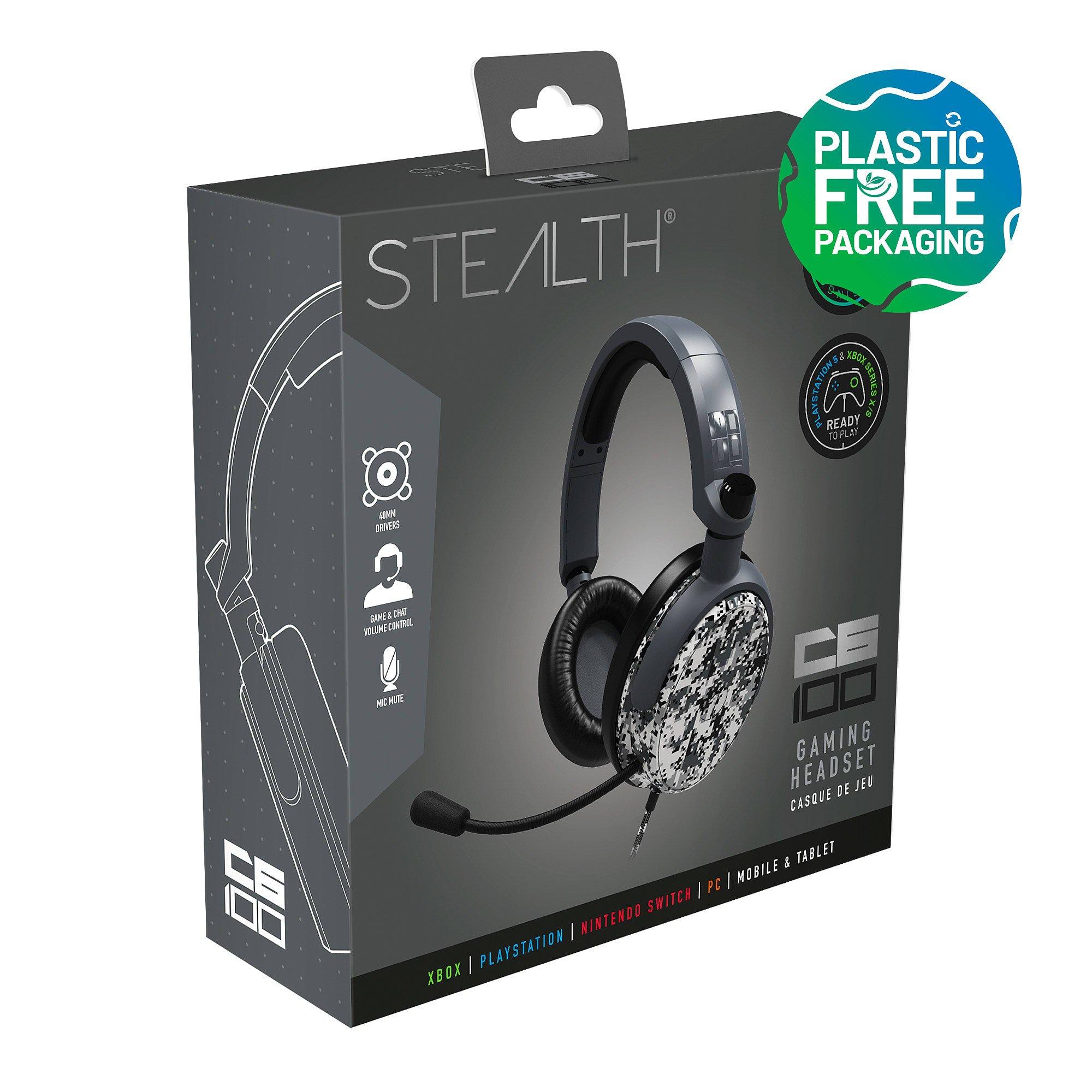 Grey Camo - Stealth - C6-100 Gaming Headset - Camo Grey - 3
