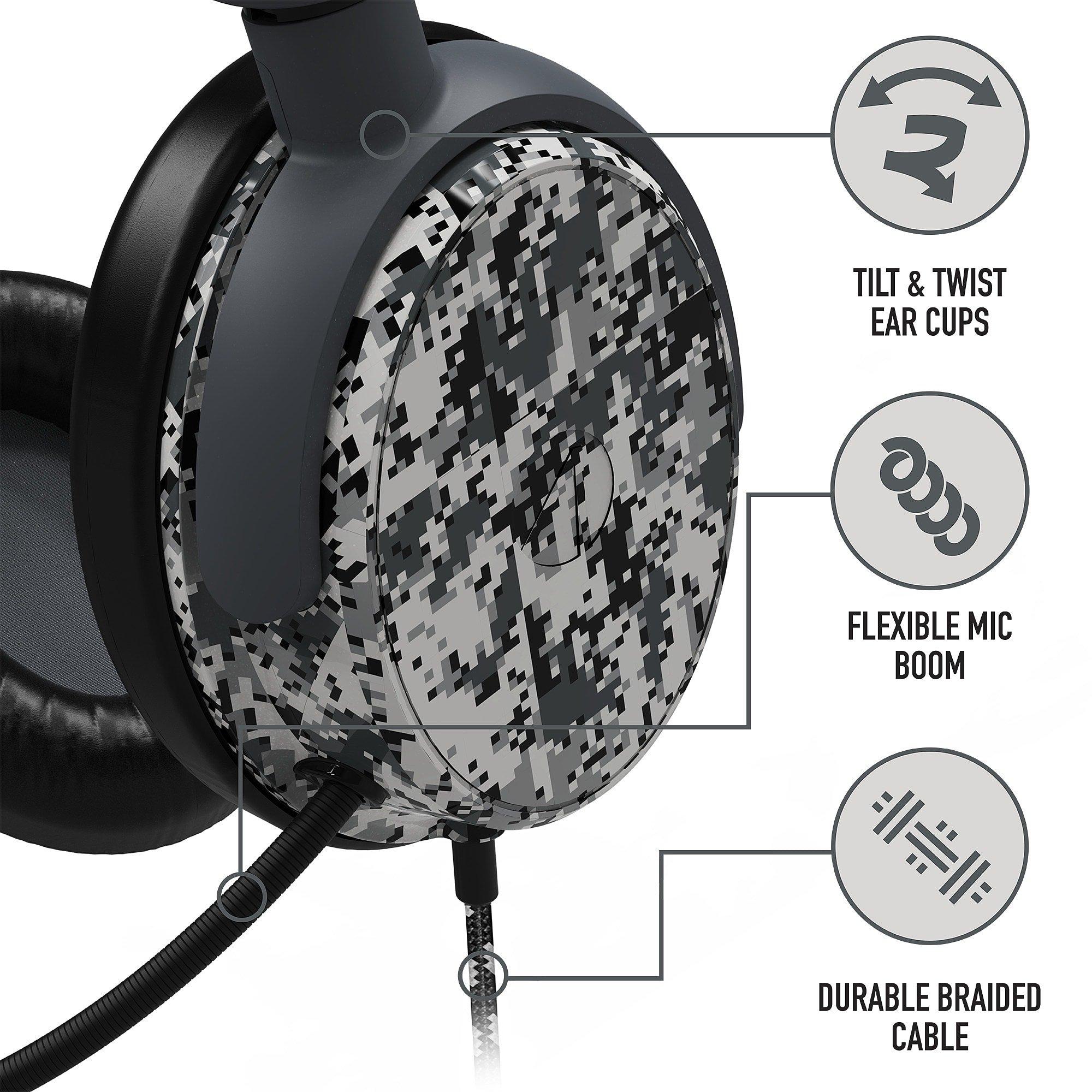 Grey Camo - Stealth - C6-100 Gaming Headset - Camo Grey - 6