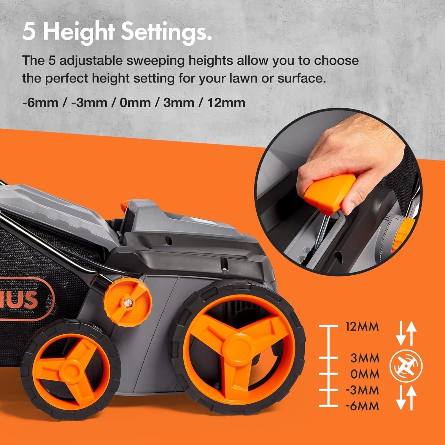 Grey - VonHaus - VonHaus 1800W Artificial Grass Brush - 5