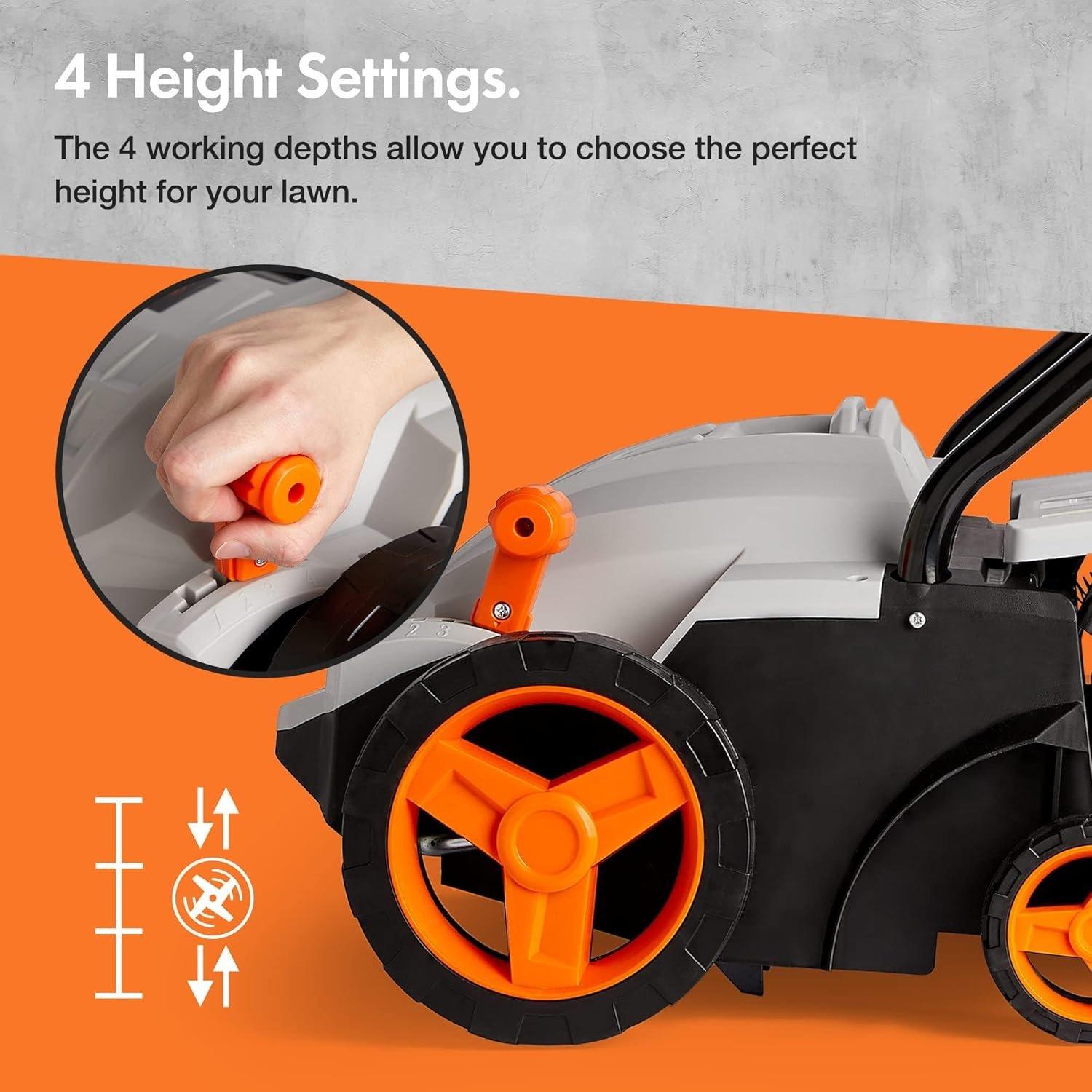 Grey - VonHaus - 2 In 1 Scarifier/Aerator - 5