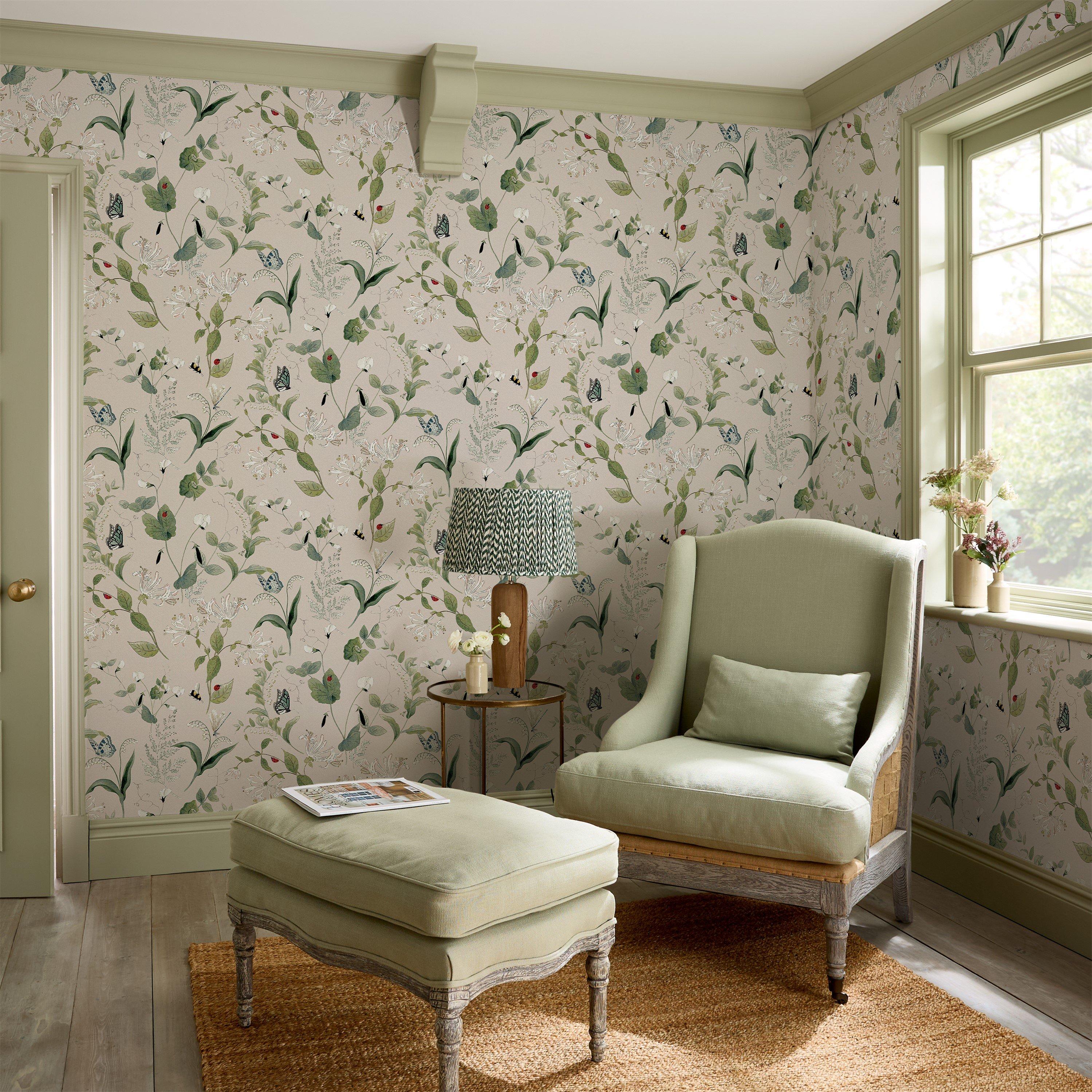 Rutland Stone - Sophie Allport - Wild Floral Wallpaper - 2