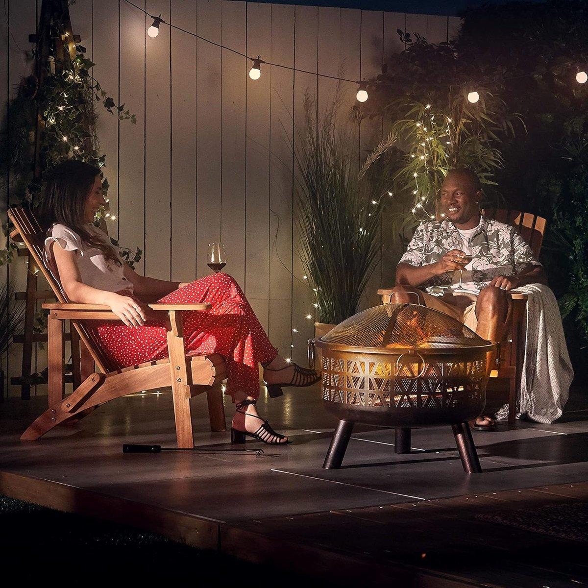 Brown - VonHaus - Hudson Adirondack Chair - 2