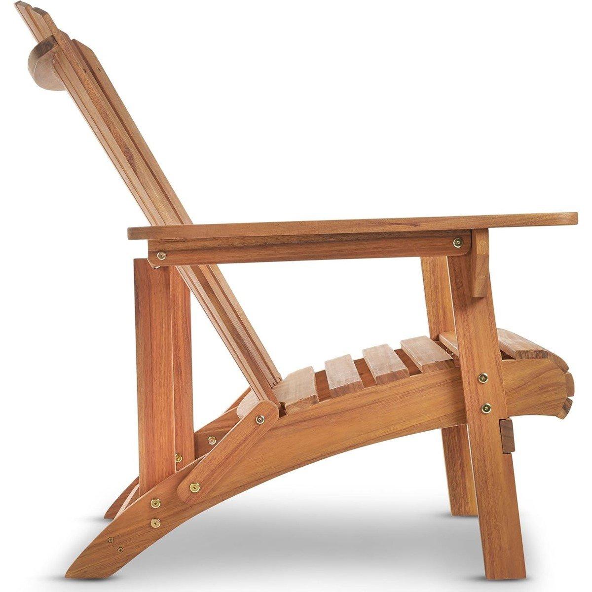 Brown - VonHaus - Hudson Adirondack Chair - 7