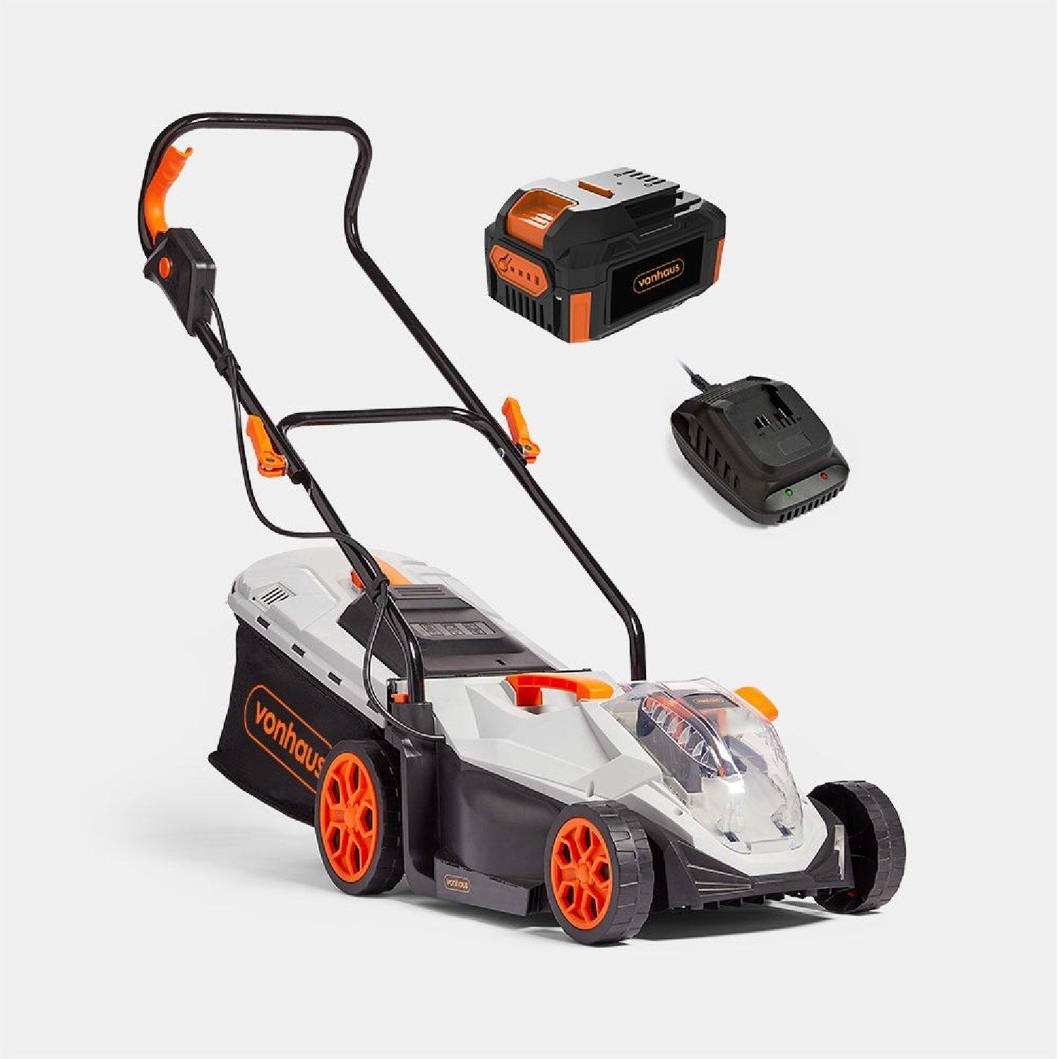Grey - VonHaus - VonHaus Cordless Lawnmower 40V - 1