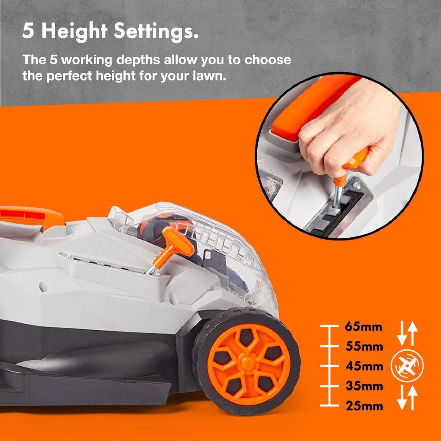 Grey - VonHaus - VonHaus Cordless Lawnmower 40V - 6