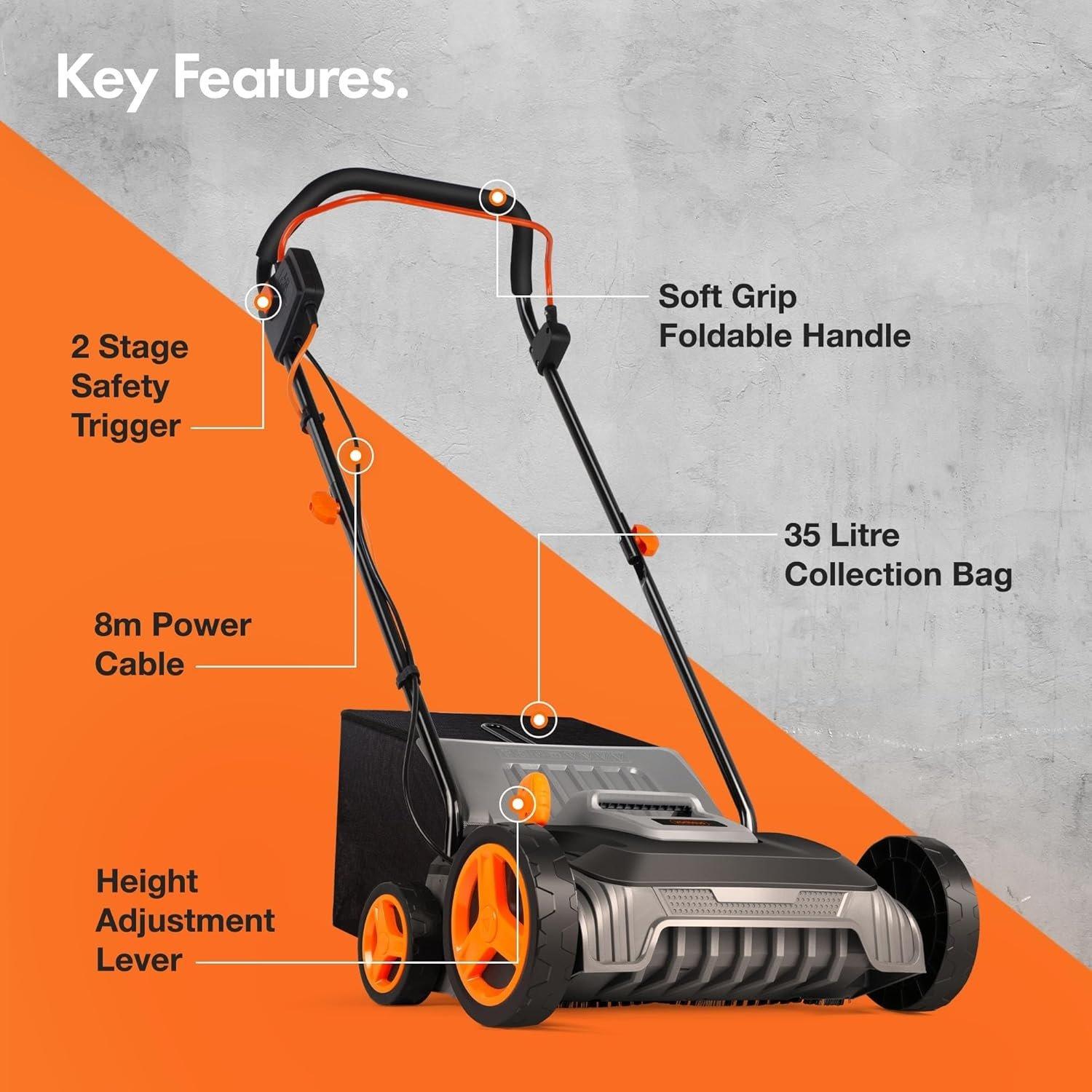 Grey - VonHaus - VonHaus - 1500W Artificial Grass Brush - 7