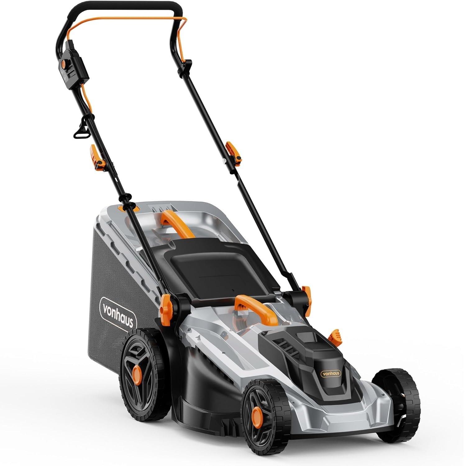 Grey - VonHaus - VonHaus Lawnmower 1600W – Electric Corded Mower - 1