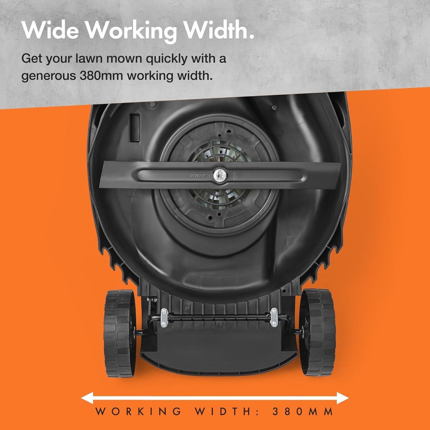 Grey - VonHaus - VonHaus Lawnmower 1600W – Electric Corded Mower - 5