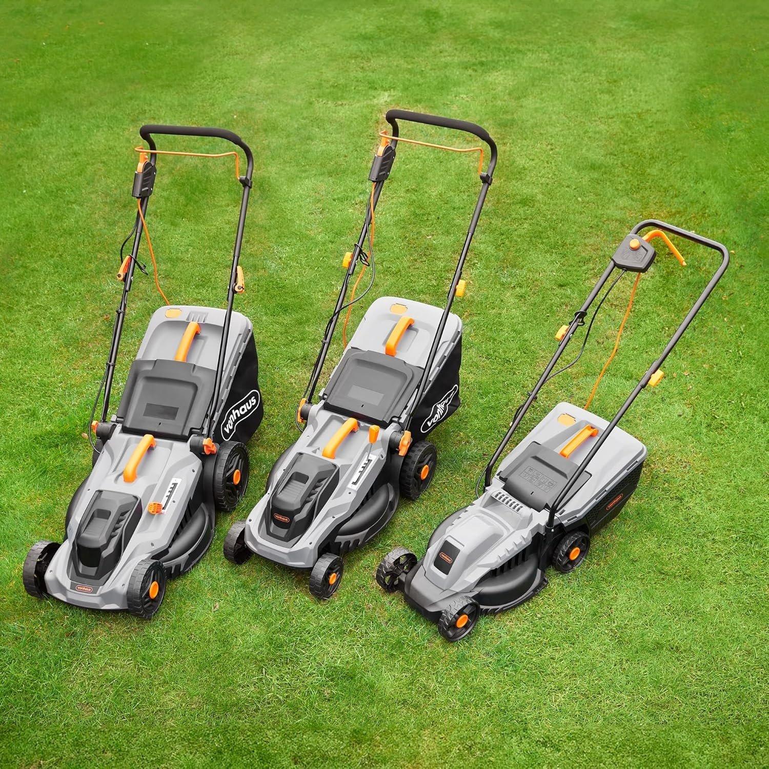 Grey - VonHaus - VonHaus Lawnmower 1600W – Electric Corded Mower - 8