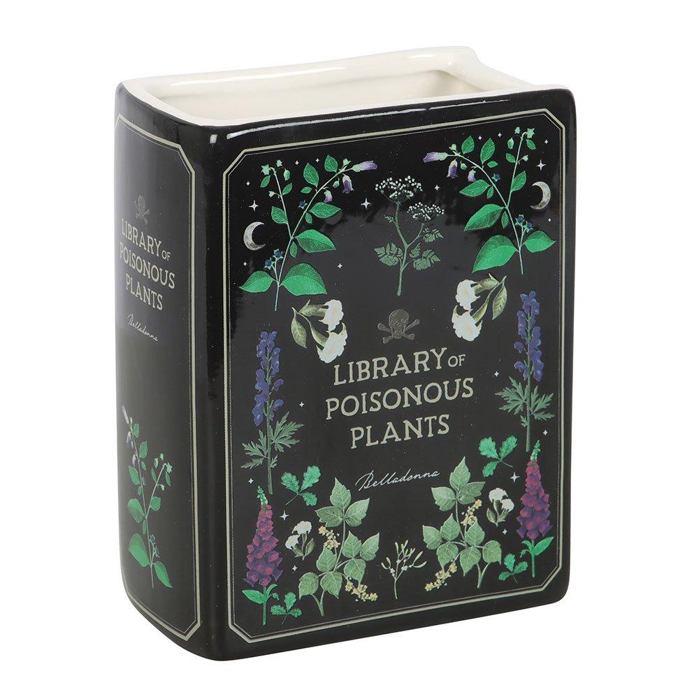 Black - Something Different - Poisonous Plants Book Shaped Vase - 2